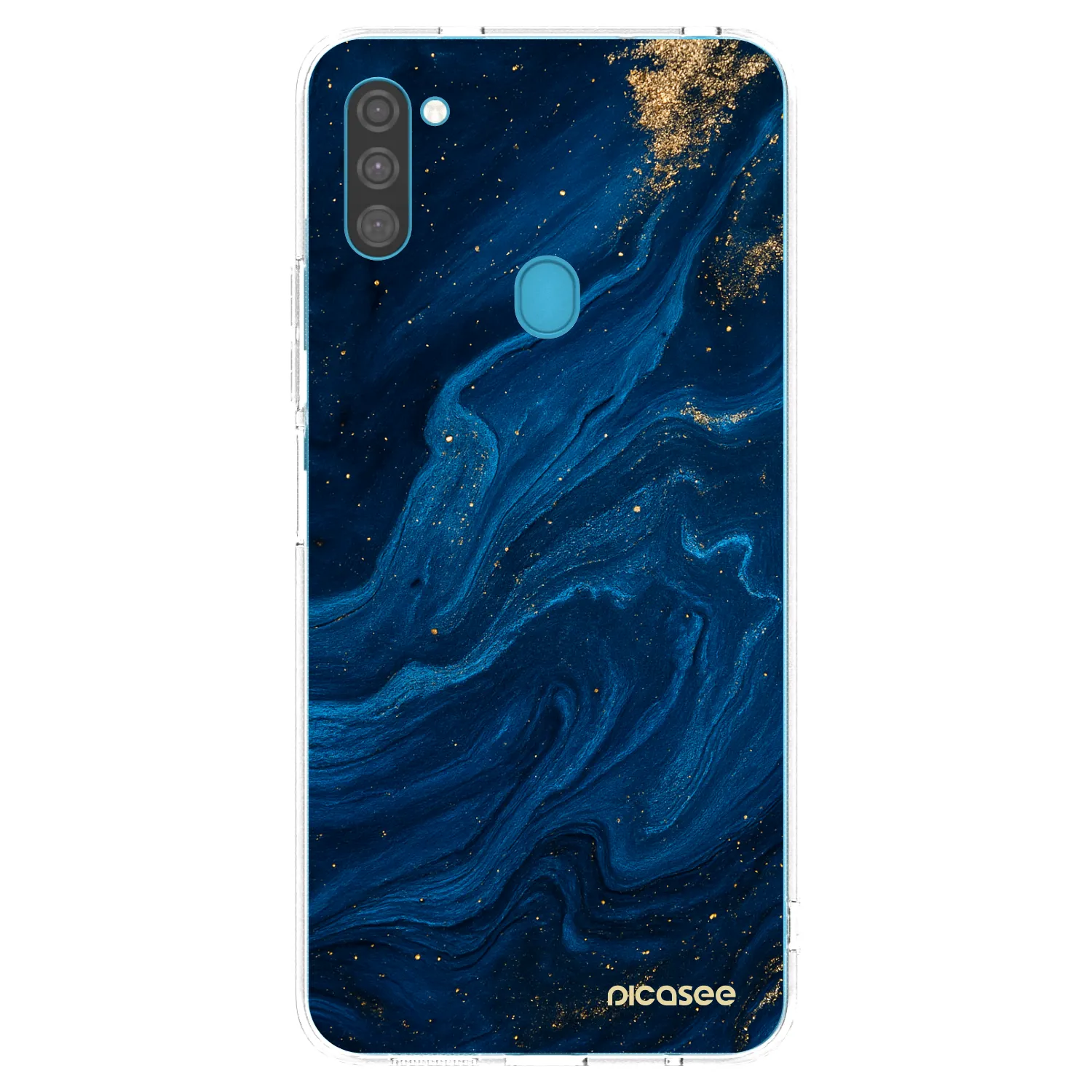 Picasee διαφανής θήκη σιλικόνης Samsung Galaxy M11 - Blue