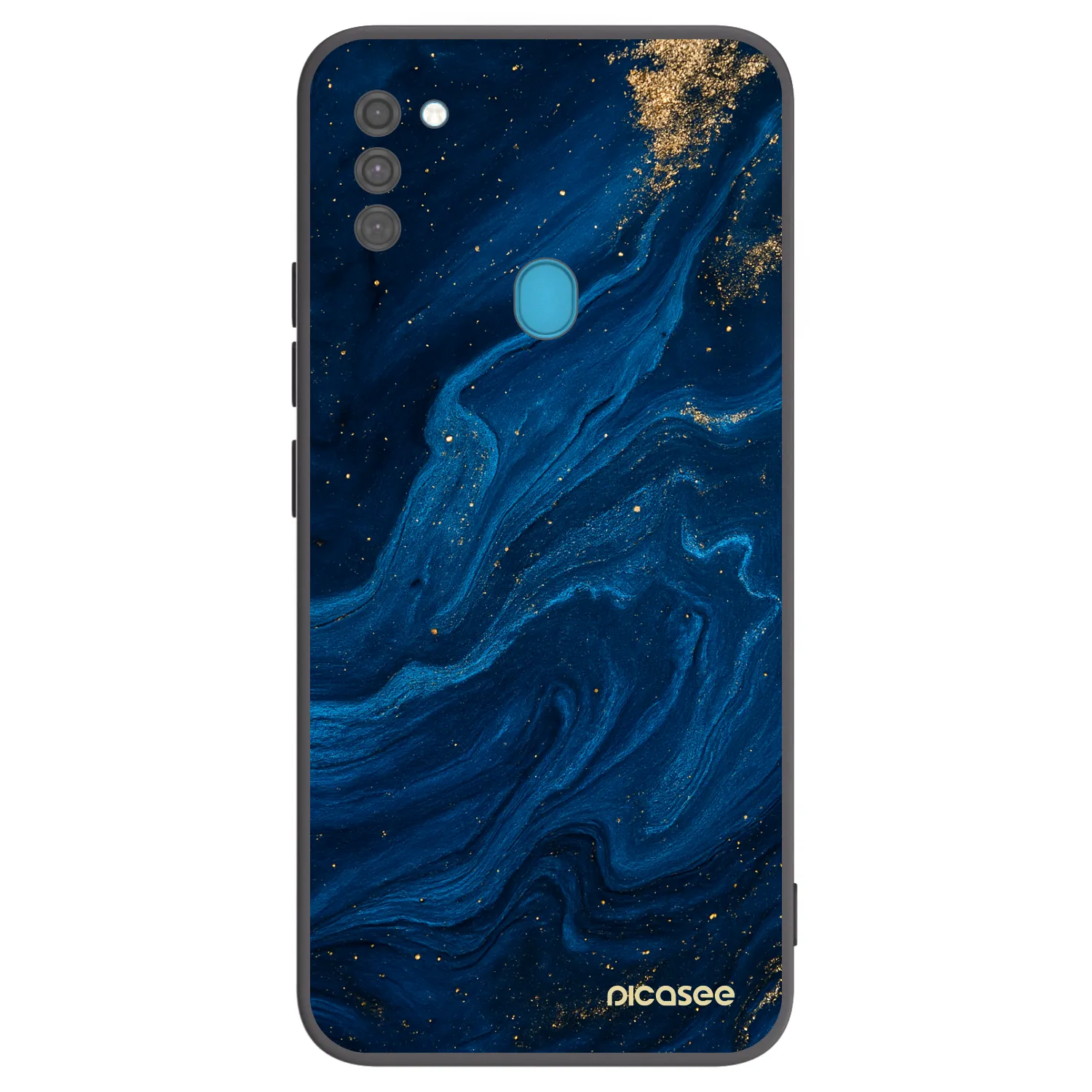 Picasee Μαύρη θήκη σιλικόνης για Samsung Galaxy M11 - Blue