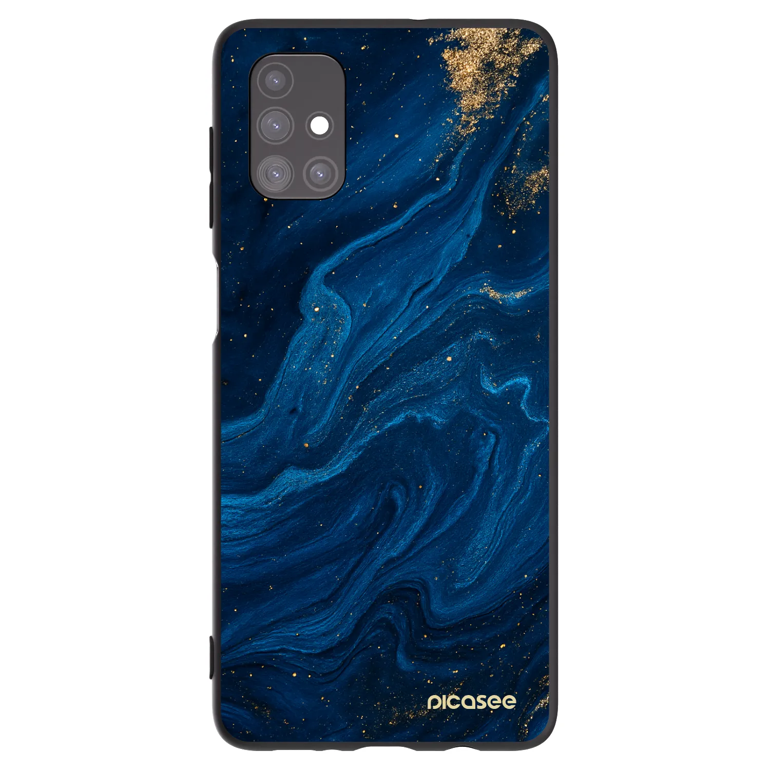 Picasee Μαύρη θήκη σιλικόνης για Samsung Galaxy M51 M515F - Blue