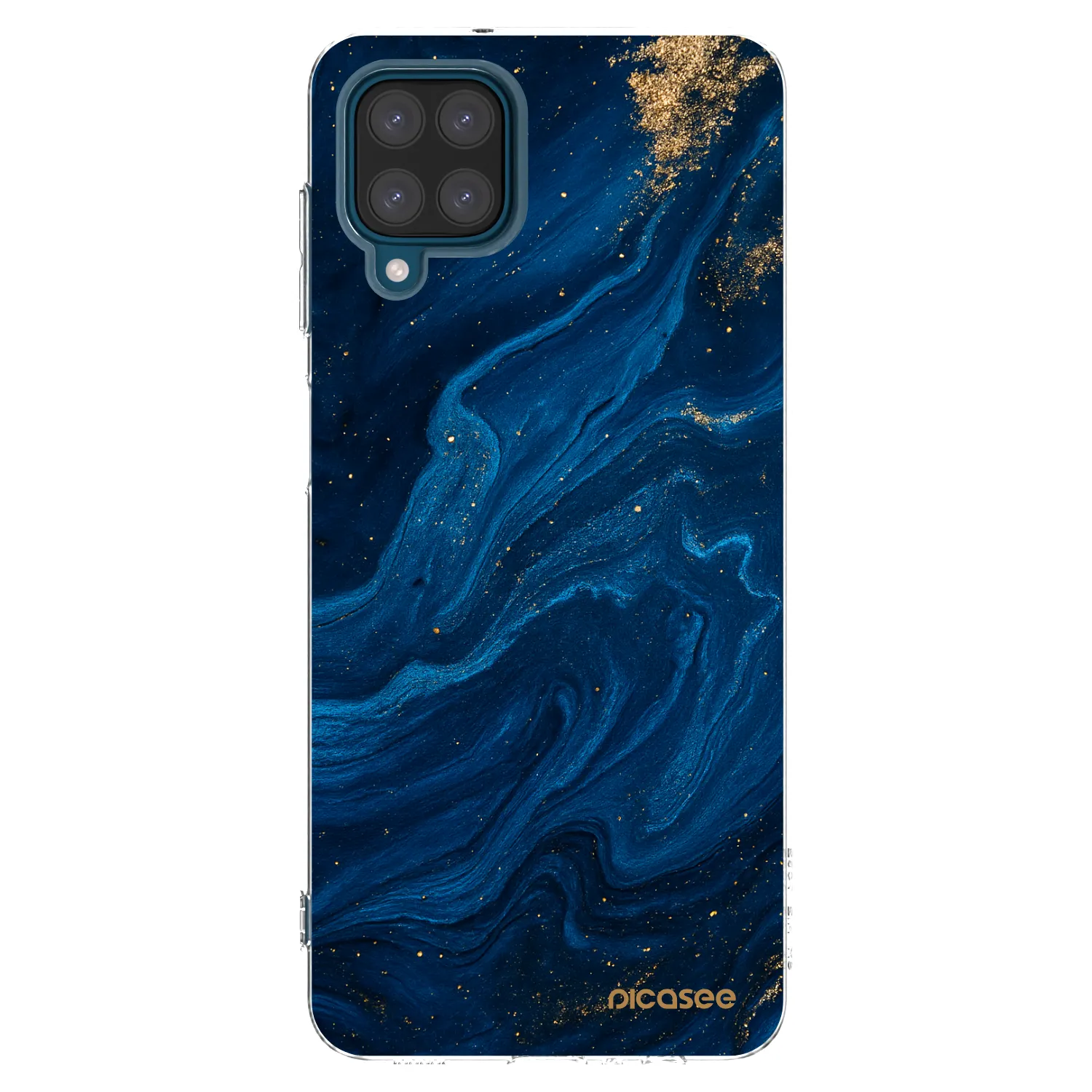 Picasee διαφανής θήκη σιλικόνης Samsung Galaxy A12 A125F - Blue