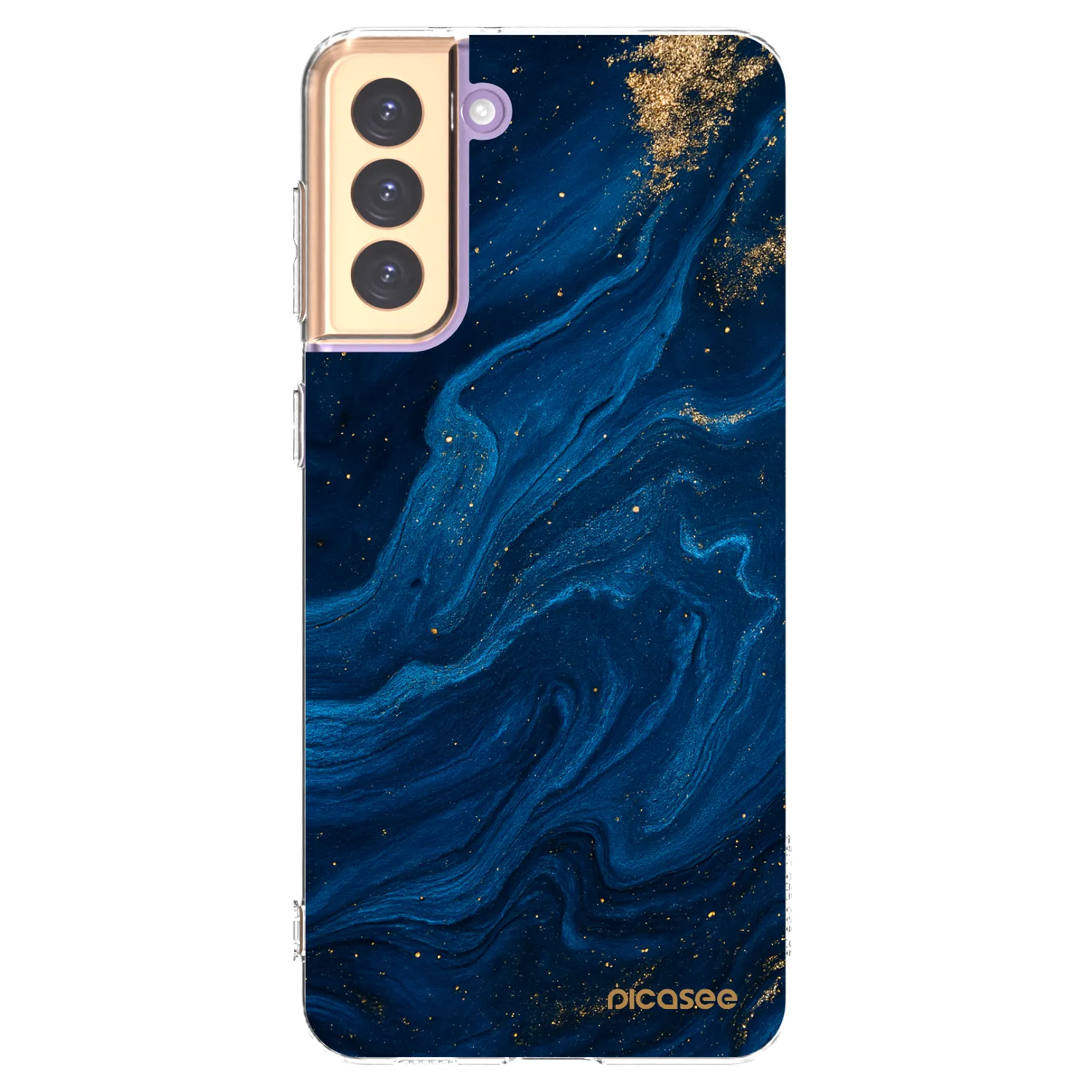 Picasee διαφανής θήκη σιλικόνης Samsung Galaxy S21+ 5G G996F - Blue