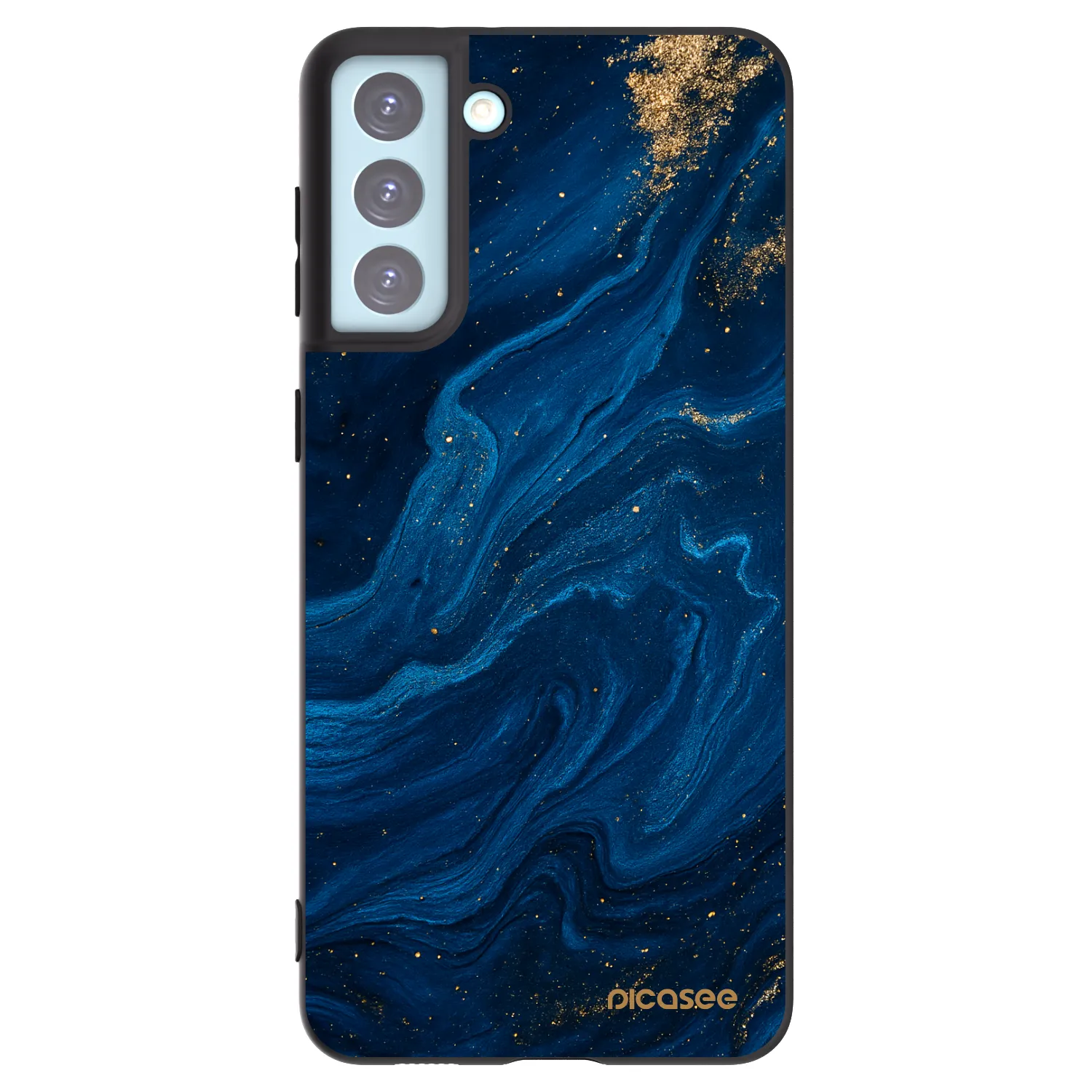 Picasee Μαύρη θήκη σιλικόνης για Samsung Galaxy S21+ 5G G996F - Blue