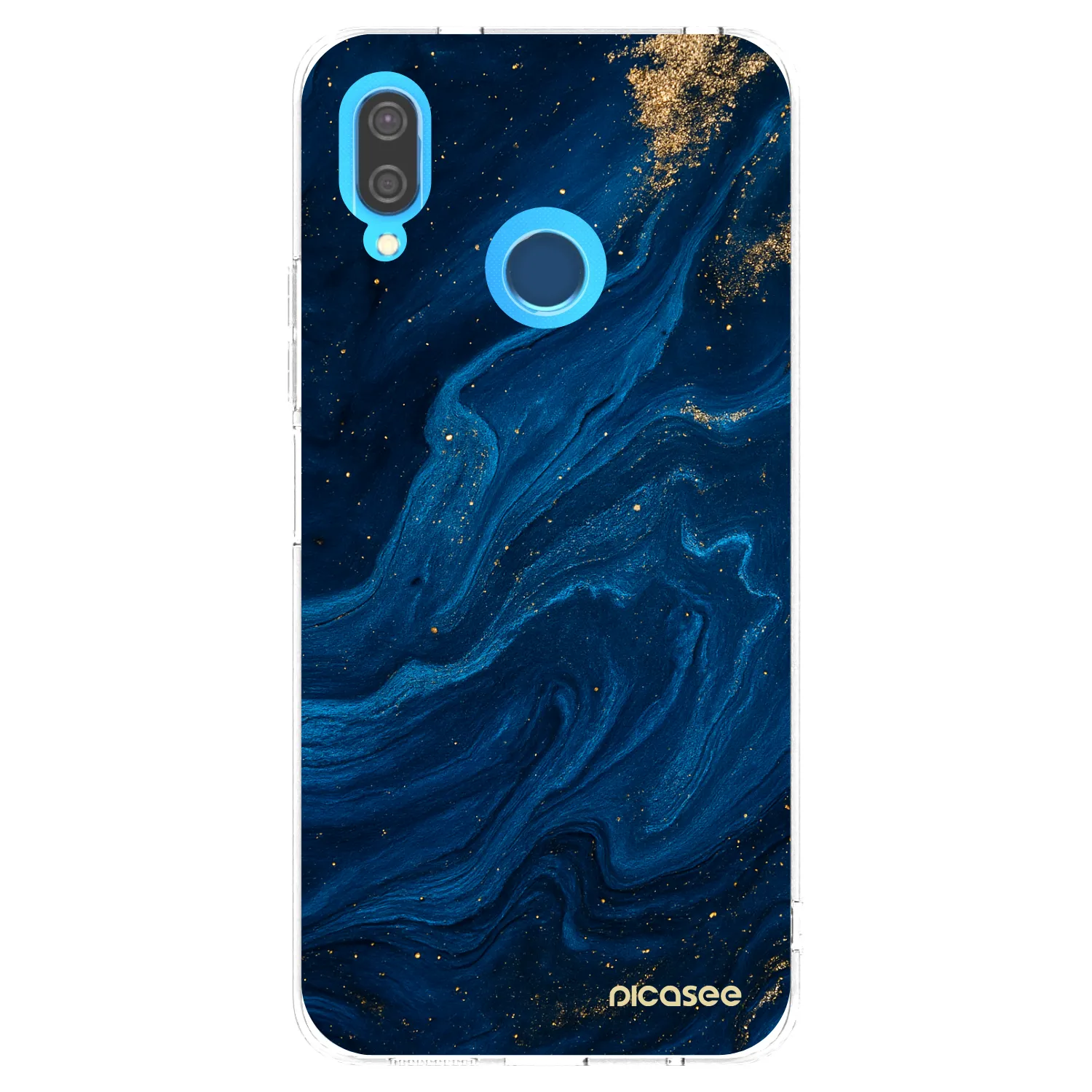 Picasee διαφανής θήκη σιλικόνης Huawei P20 Lite - Blue