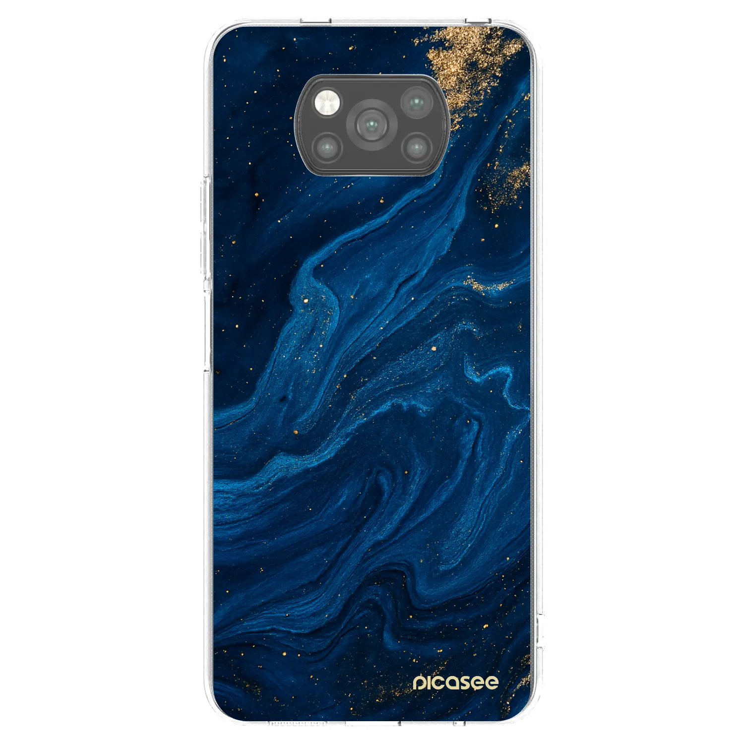 Picasee Μαύρη θήκη σιλικόνης για Xiaomi Poco X3 Pro - Blue