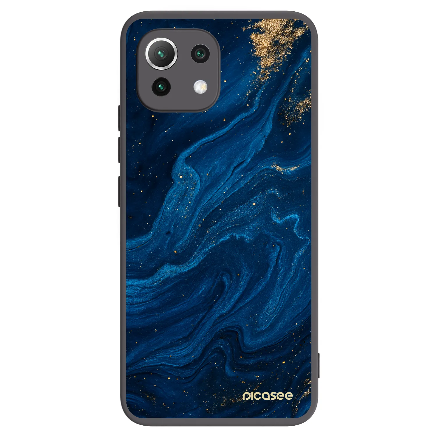 Picasee Μαύρη θήκη σιλικόνης για Xiaomi Mi 11 Lite - Blue