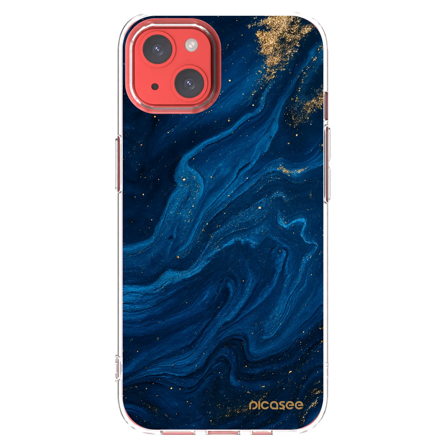Picasee διαφανής θήκη σιλικόνης Apple iPhone 13 - Blue