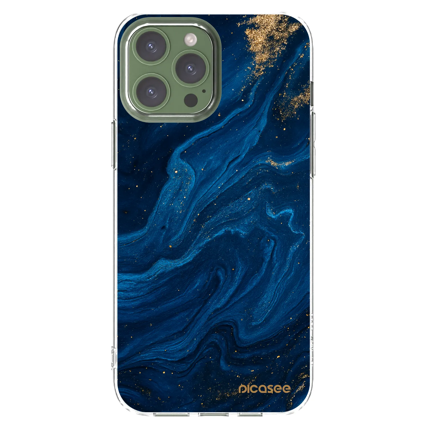 Picasee διαφανής θήκη σιλικόνης Apple iPhone 13 Pro Max - Blue