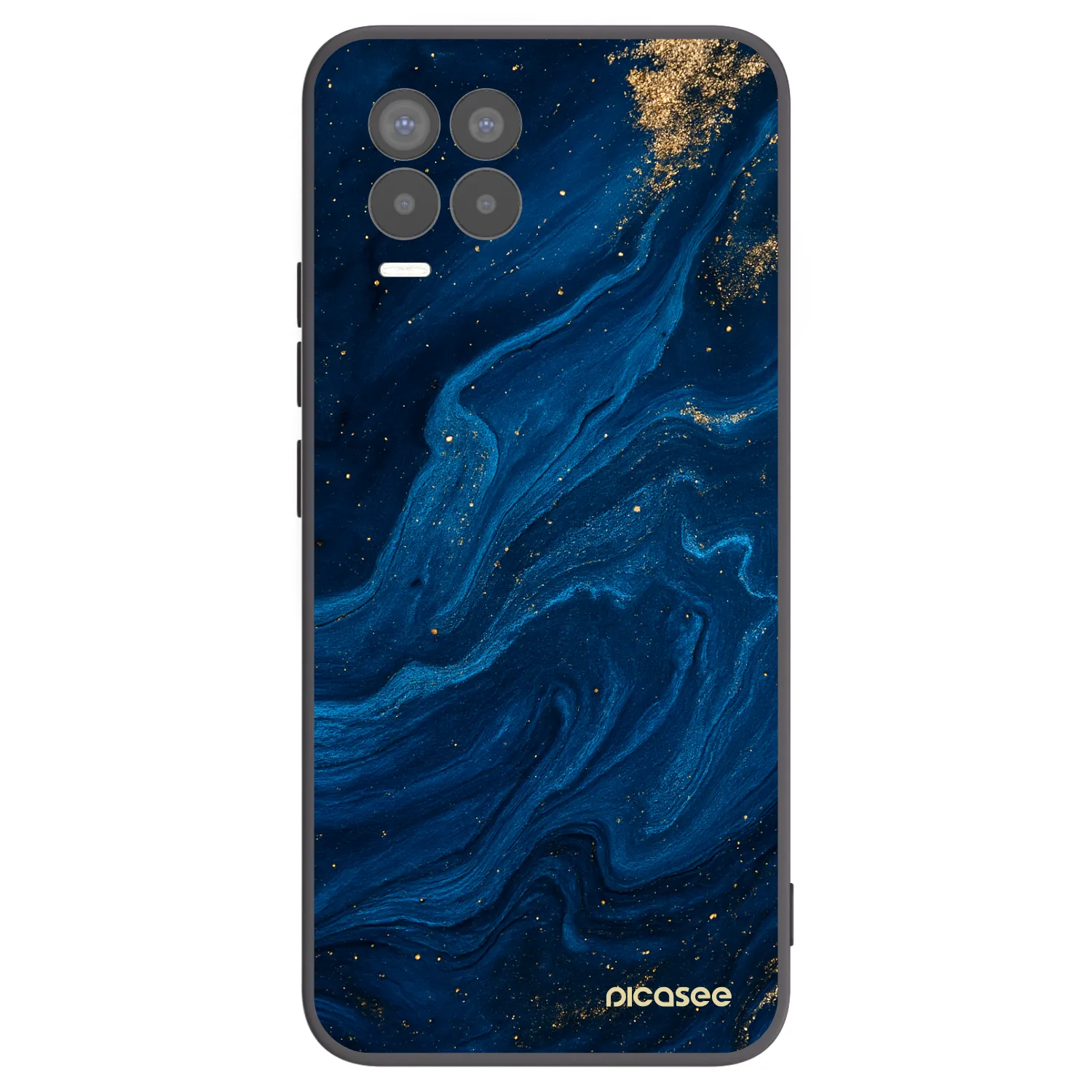 Picasee Μαύρη θήκη σιλικόνης για Realme 8 Pro - Blue