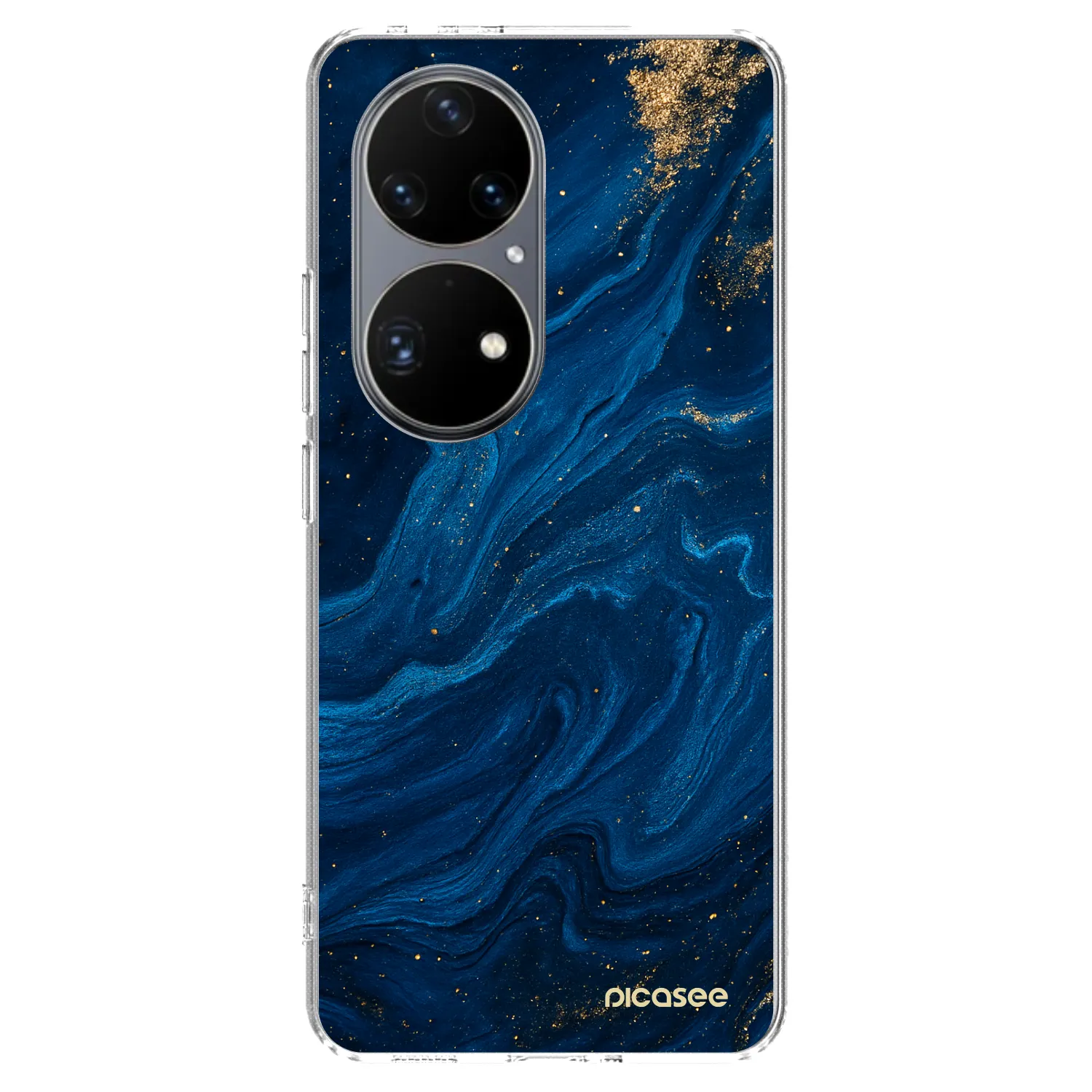 Picasee διαφανής θήκη σιλικόνης Huawei P50 - Blue