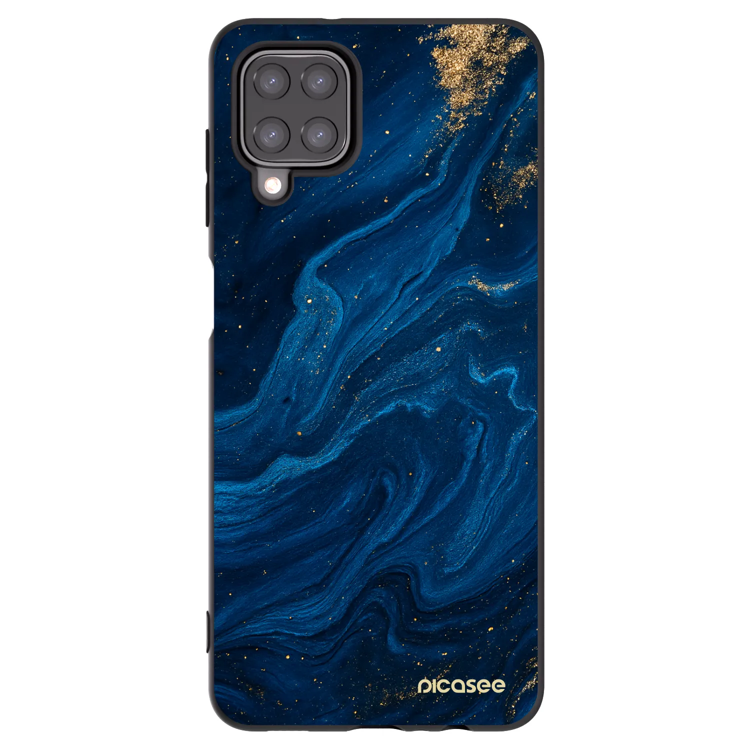 Picasee Μαύρη θήκη σιλικόνης για Samsung Galaxy M12 M127F - Blue