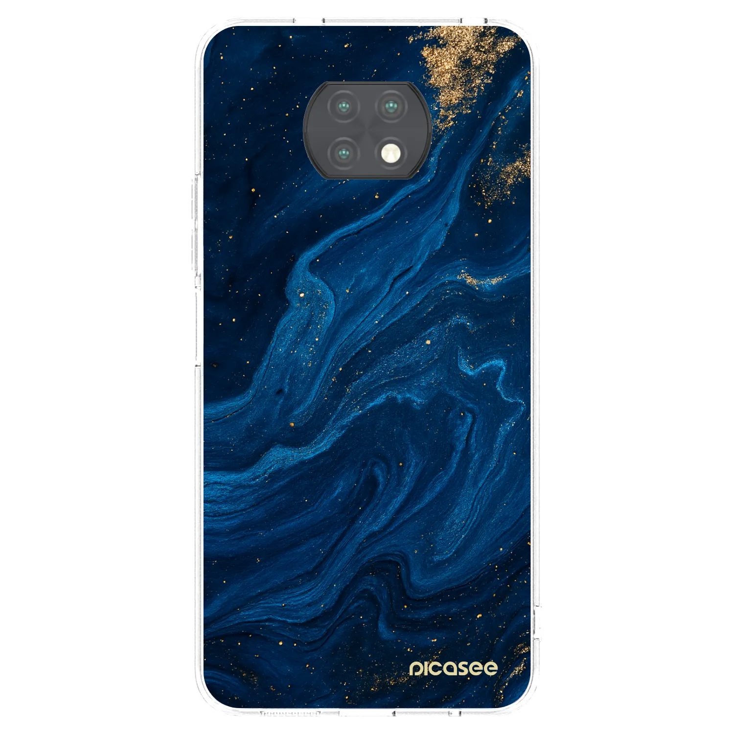 Picasee διαφανής θήκη σιλικόνης Xiaomi Redmi Note 9T - Blue