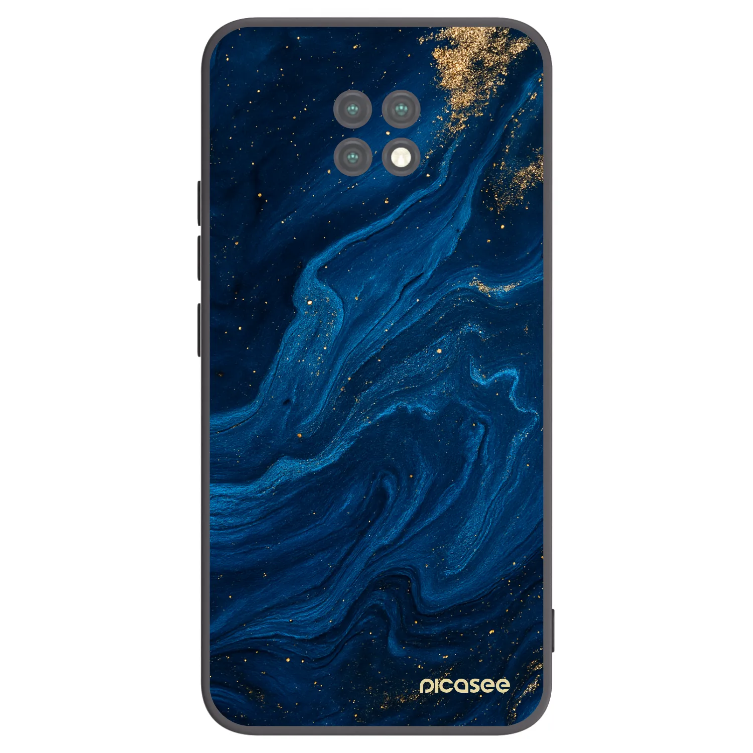 Picasee Μαύρη θήκη σιλικόνης για Xiaomi Redmi Note 9T - Blue