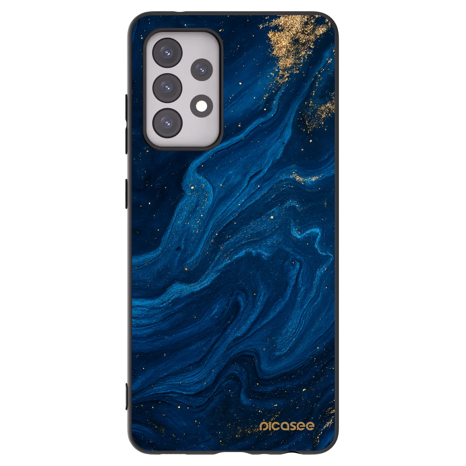 Picasee Μαύρη θήκη σιλικόνης για Samsung Galaxy A52s 5G A528B - Blue