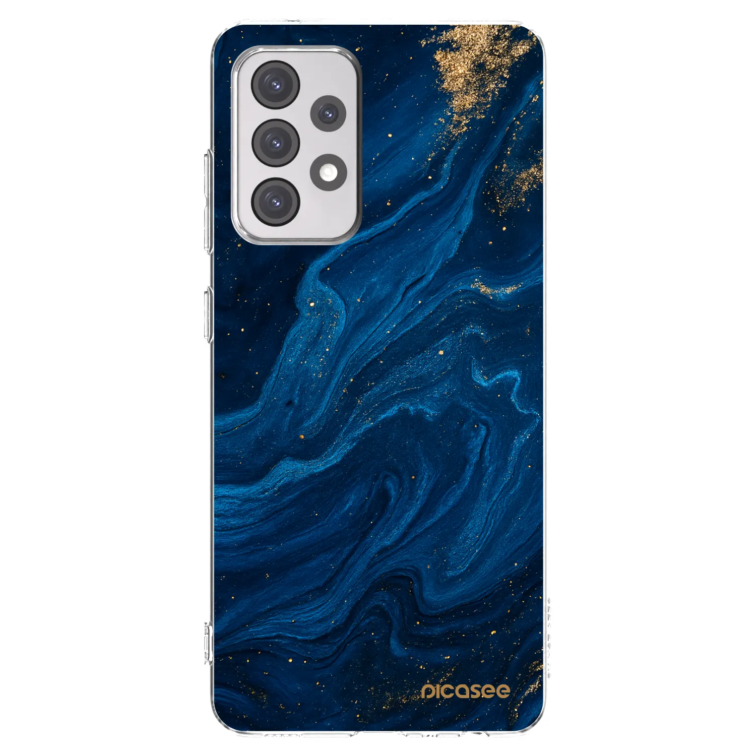 Picasee διαφανής θήκη σιλικόνης Samsung Galaxy A52s 5G A528B - Blue