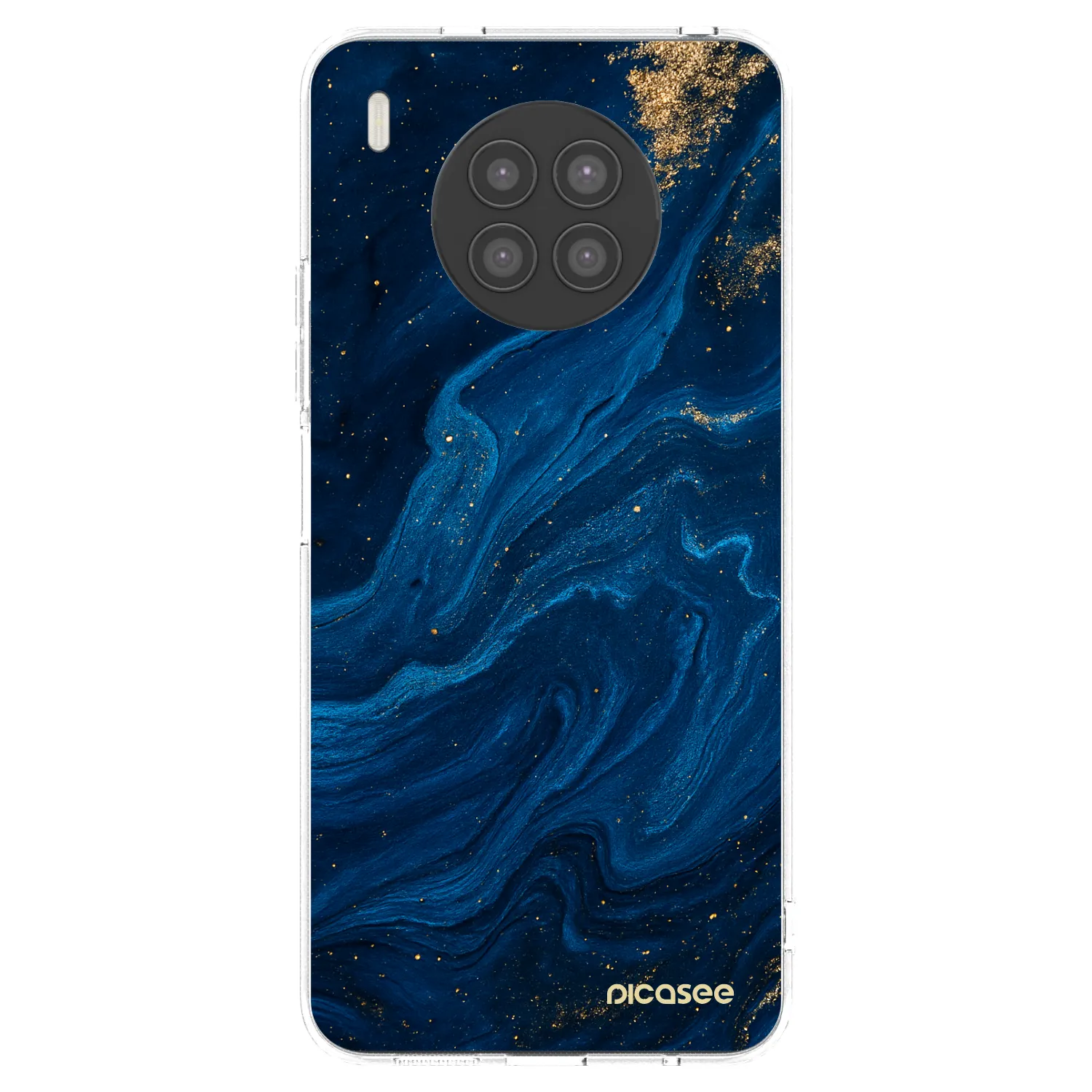 Picasee διαφανής θήκη σιλικόνης Huawei Nova 8i - Blue