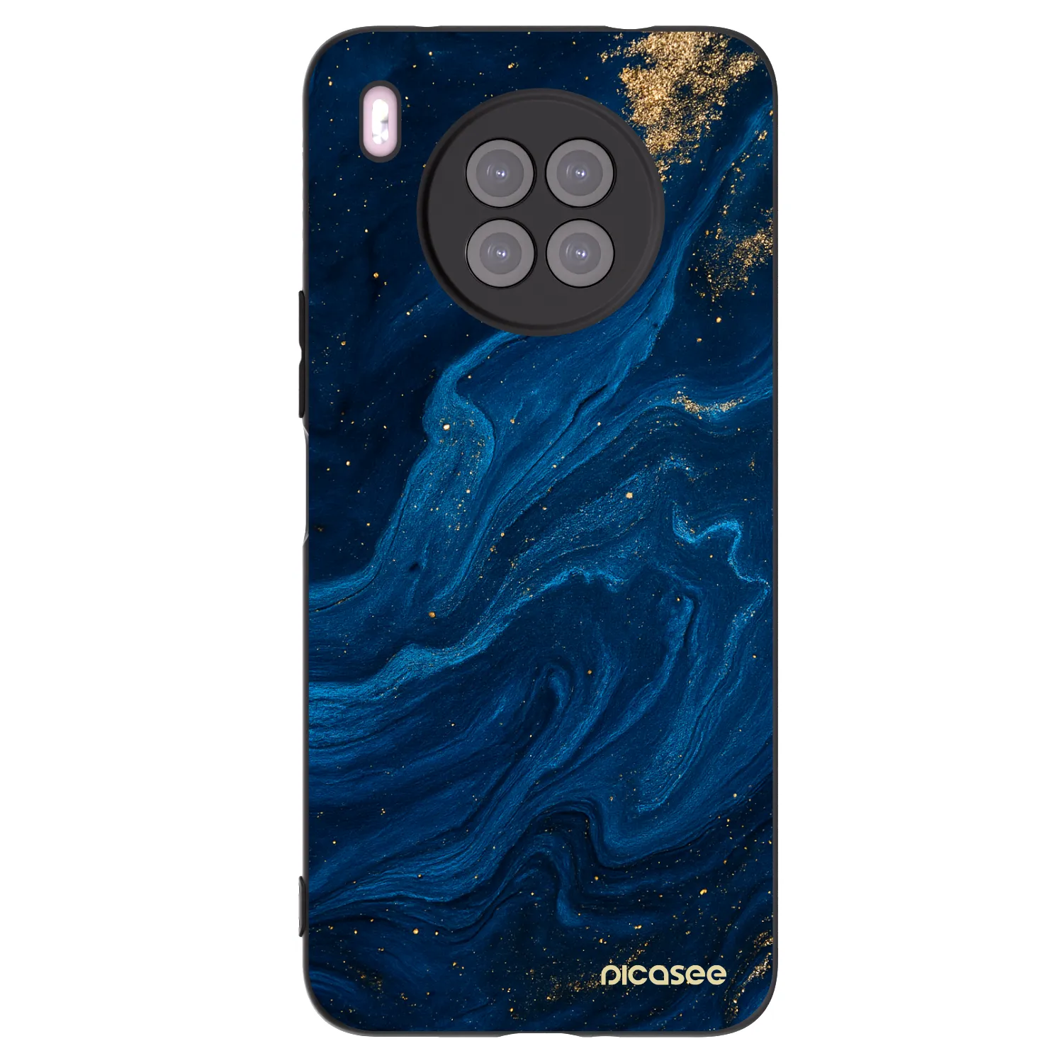 Picasee Μαύρη θήκη σιλικόνης για Huawei Nova 8i - Blue