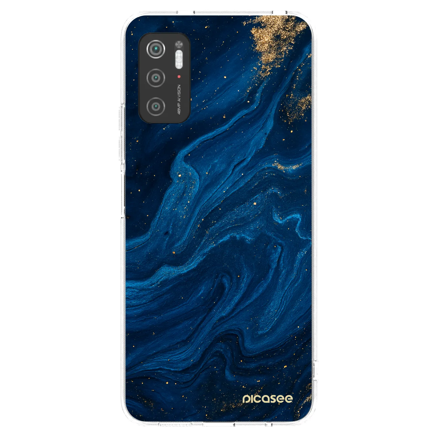 Picasee διαφανής θήκη σιλικόνης Xiaomi Poco M3 Pro 5G - Blue