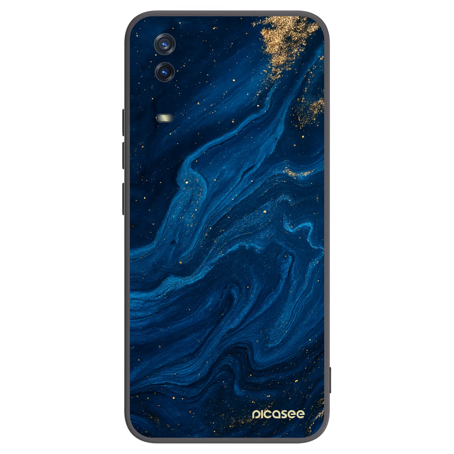 Picasee Μαύρη θήκη σιλικόνης για Vivo Y11s - Blue