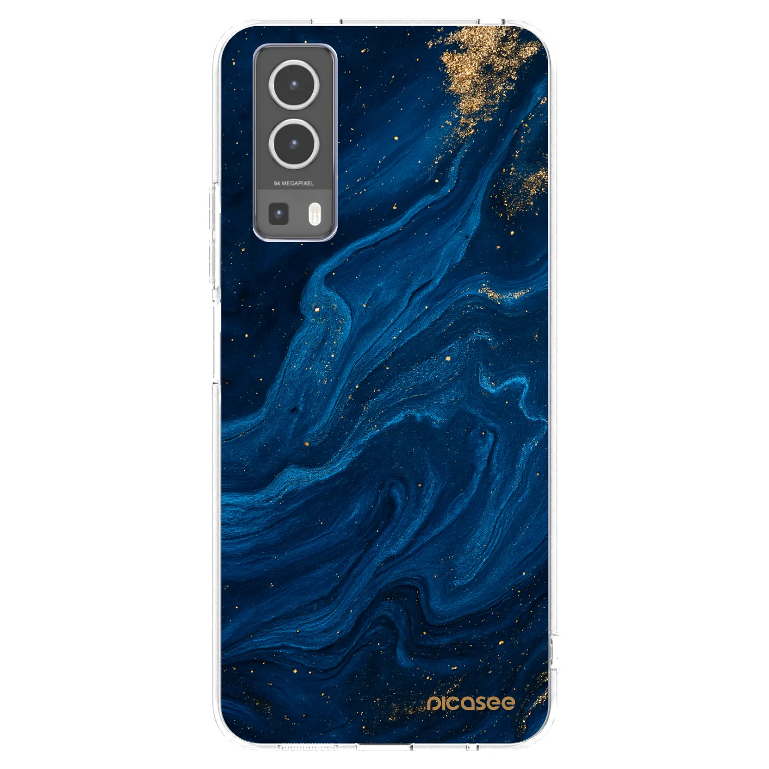 Picasee διαφανής θήκη σιλικόνης Vivo Y72 5G - Blue