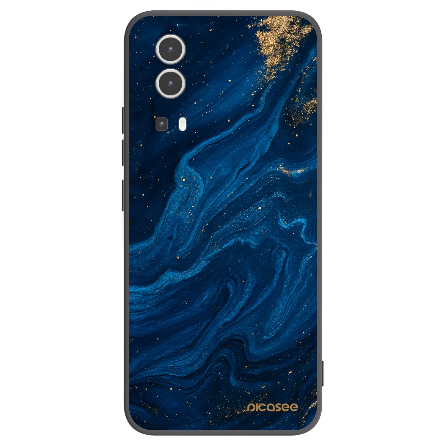 Picasee Μαύρη θήκη σιλικόνης για Vivo Y72 5G - Blue