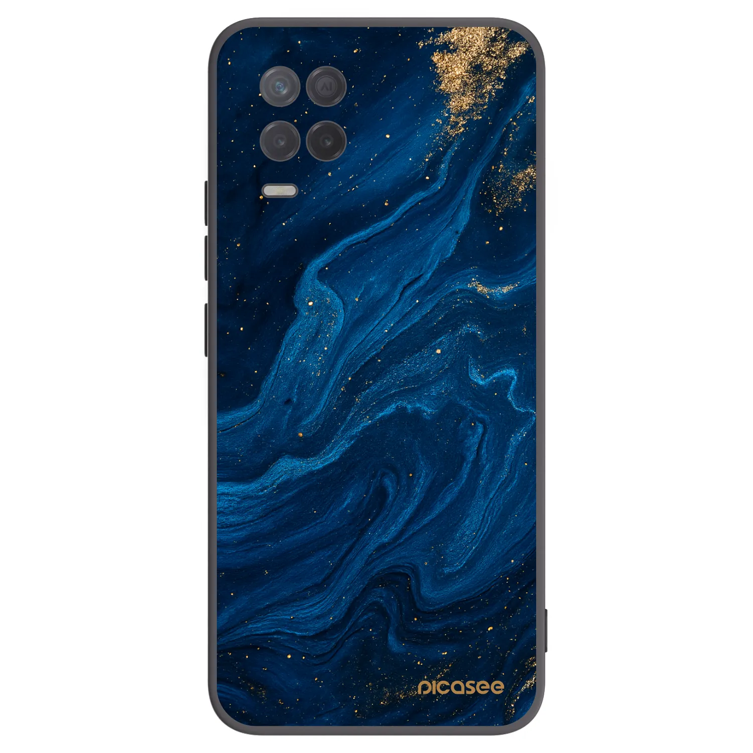 Picasee Μαύρη θήκη σιλικόνης για Realme 8 5G - Blue