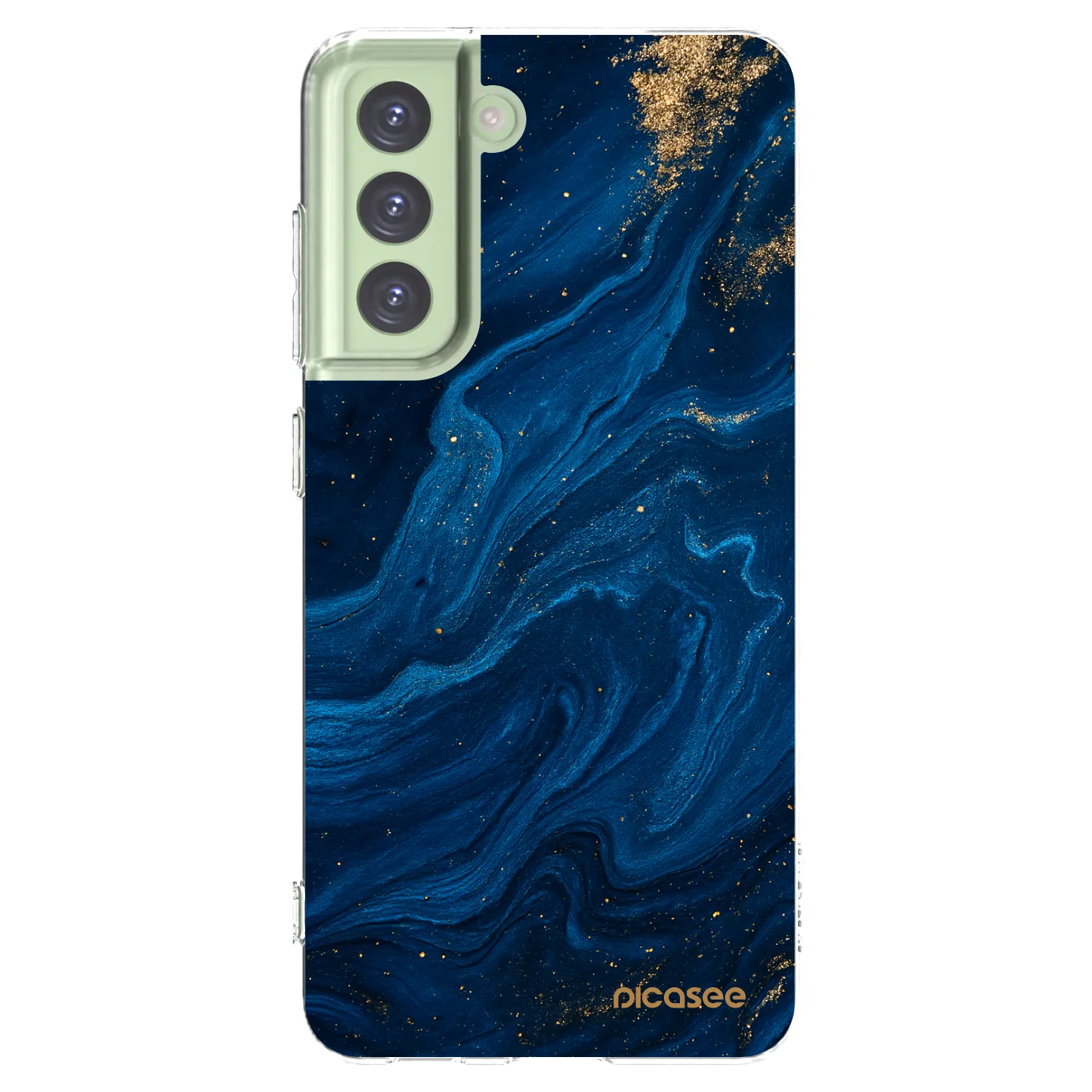 Picasee διαφανής θήκη σιλικόνης Samsung Galaxy S21 FE 5G - Blue