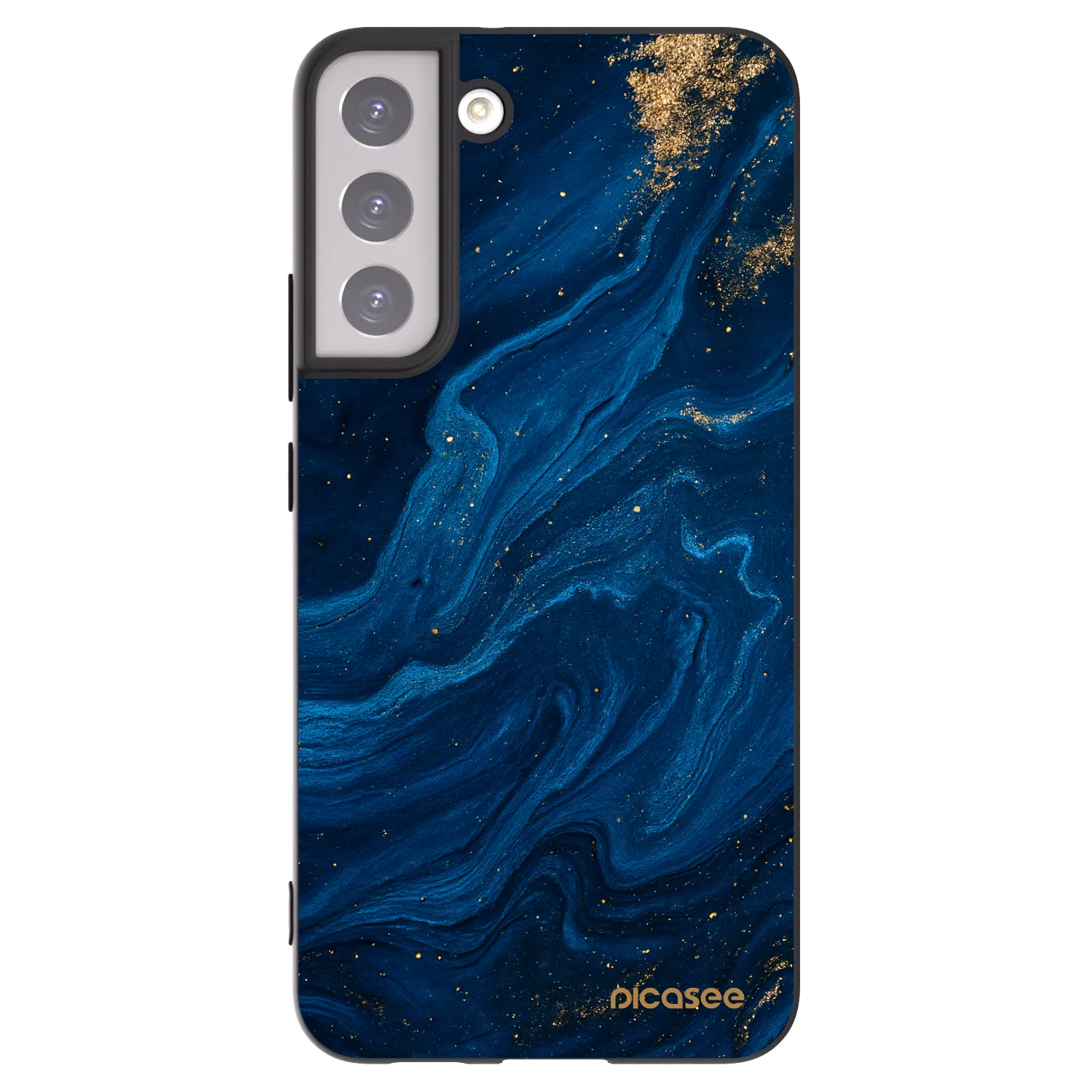Picasee Μαύρη θήκη σιλικόνης για Samsung Galaxy S22+ 5G - Blue