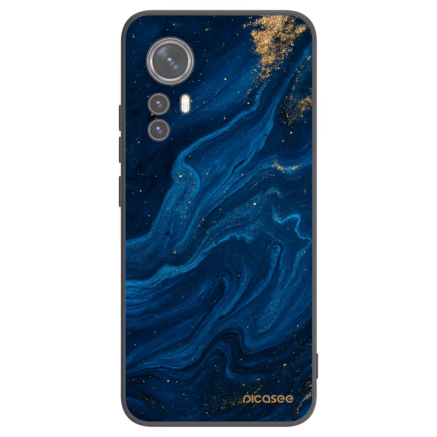 Picasee Μαύρη θήκη σιλικόνης για Xiaomi 12 - Blue