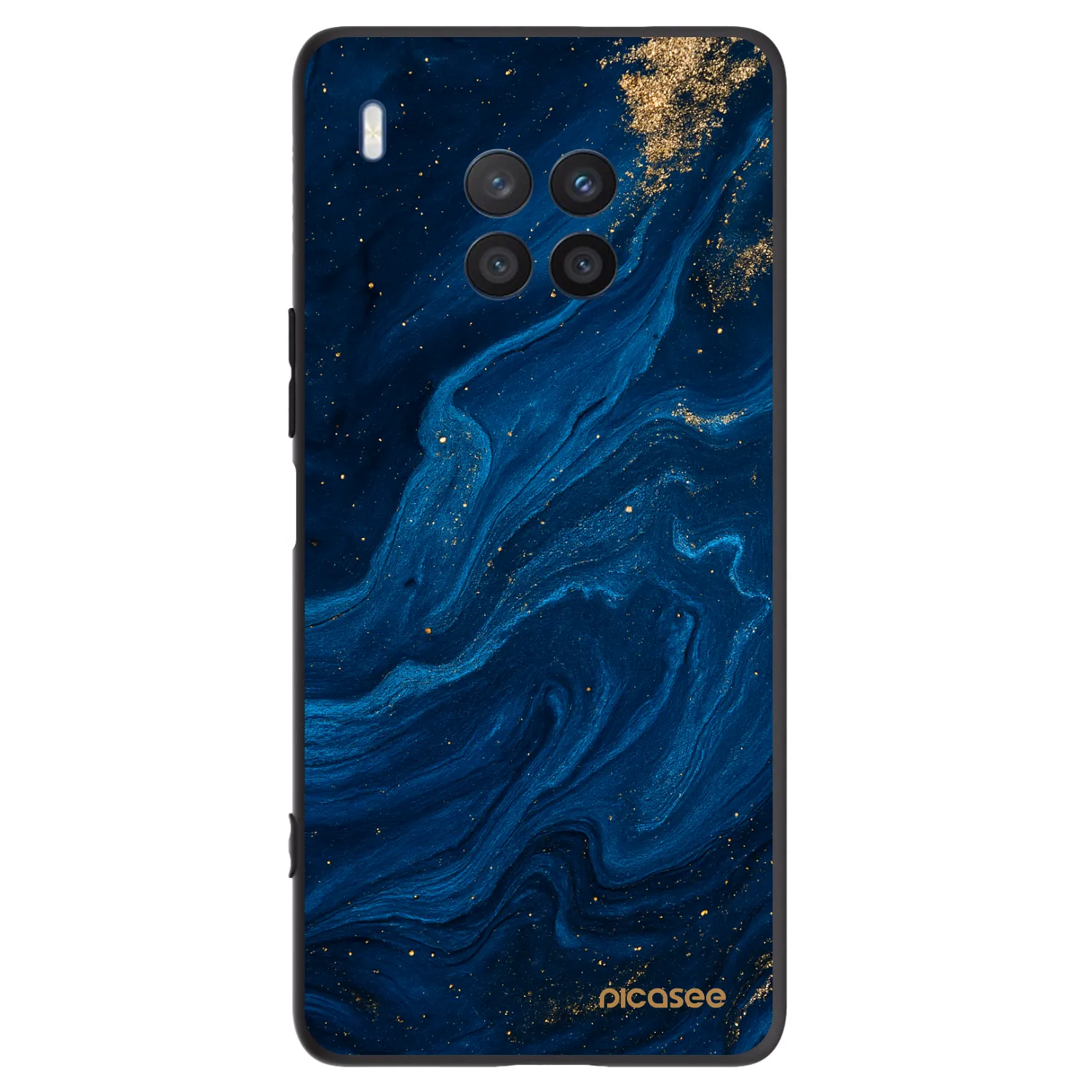 Picasee Μαύρη θήκη σιλικόνης για Honor 50 Lite - Blue