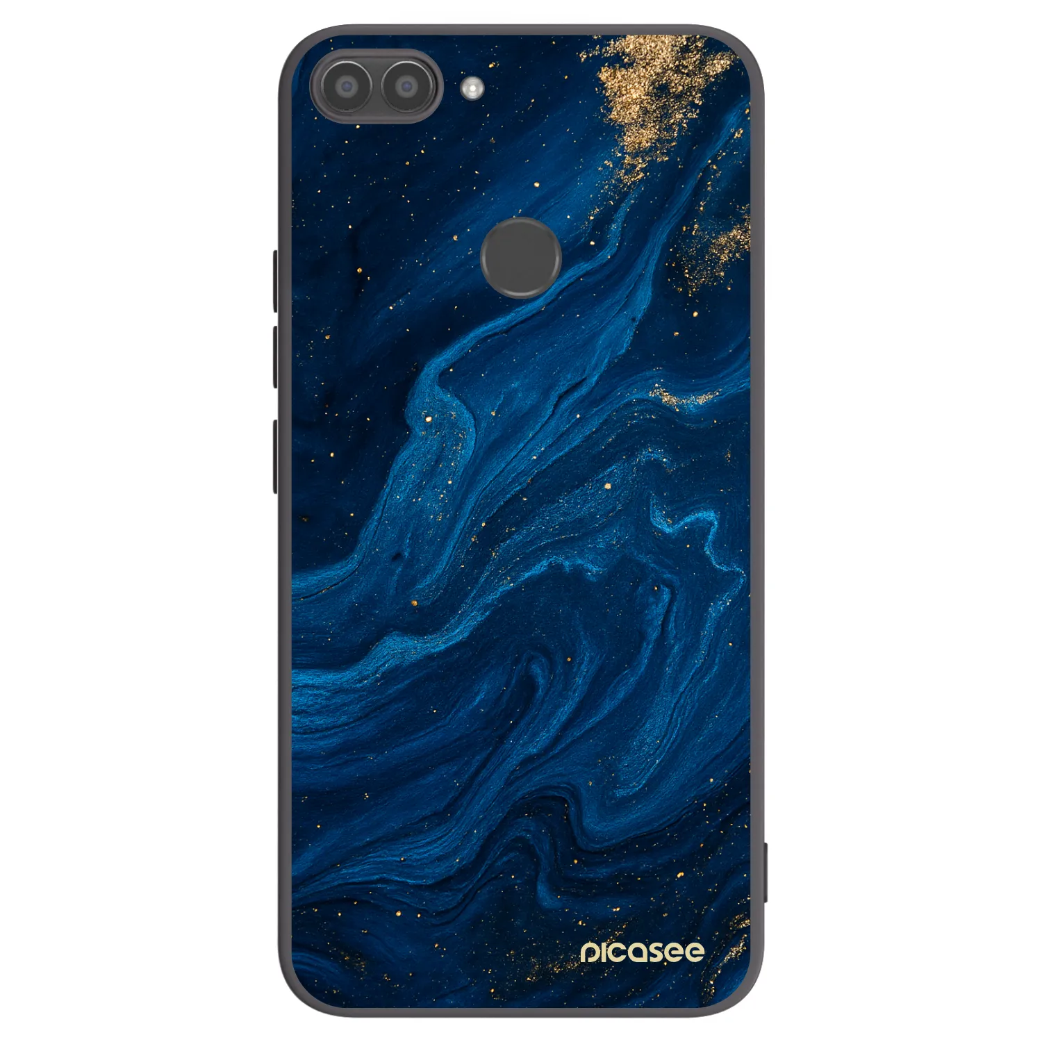 Picasee Μαύρη θήκη σιλικόνης για Huawei P Smart - Blue