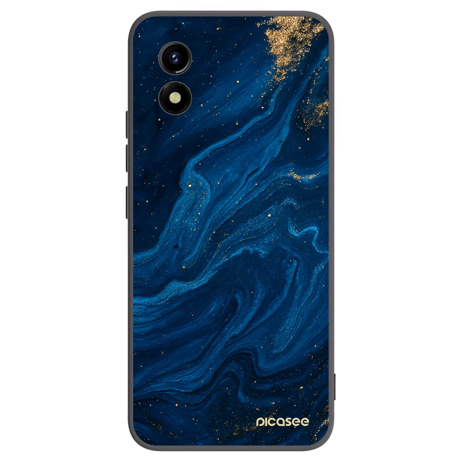 Picasee Μαύρη θήκη σιλικόνης για Vivo Y01 - Blue