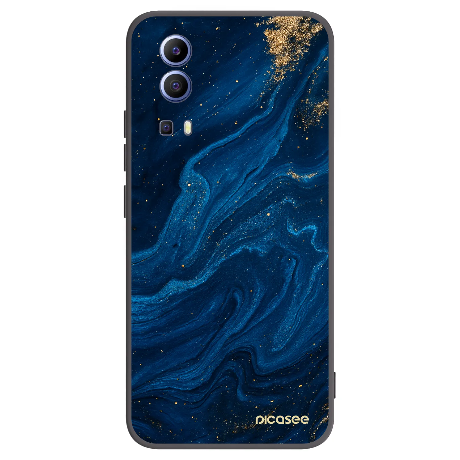 Picasee Μαύρη θήκη σιλικόνης για Vivo Y52 5G - Blue