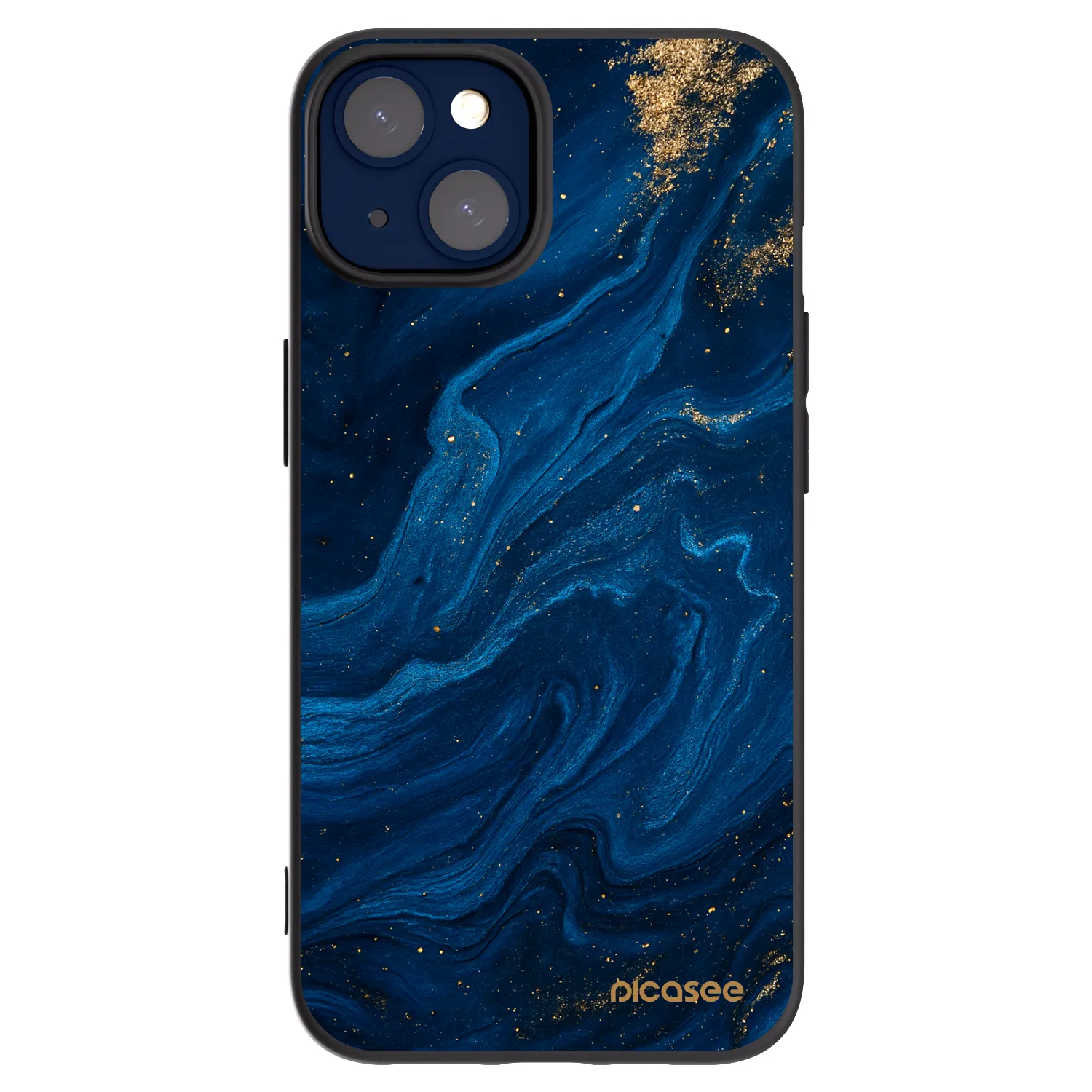 Picasee Μαύρη θήκη σιλικόνης για Apple iPhone 14 - Blue
