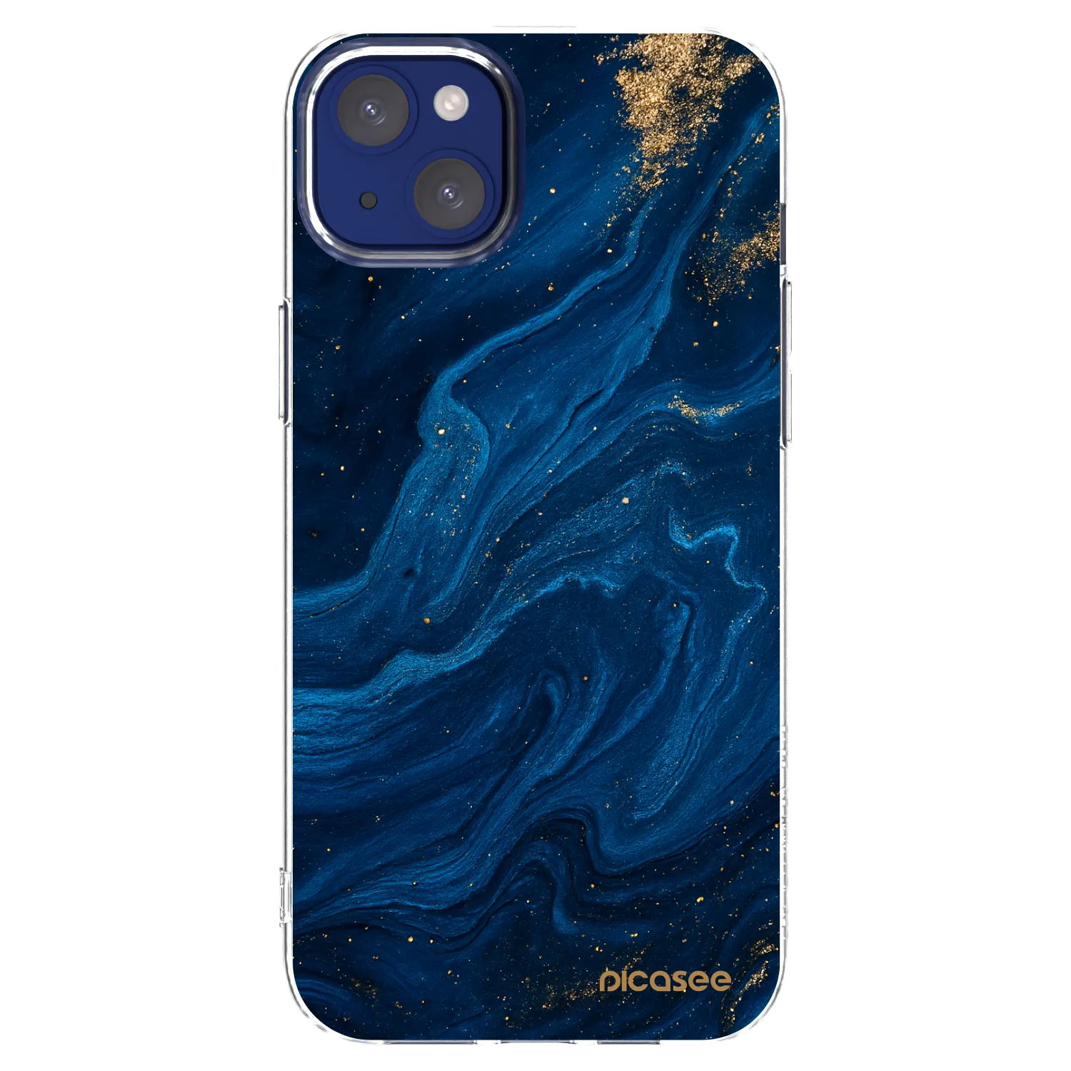 Picasee διαφανής θήκη σιλικόνης Apple iPhone 14 Plus - Blue