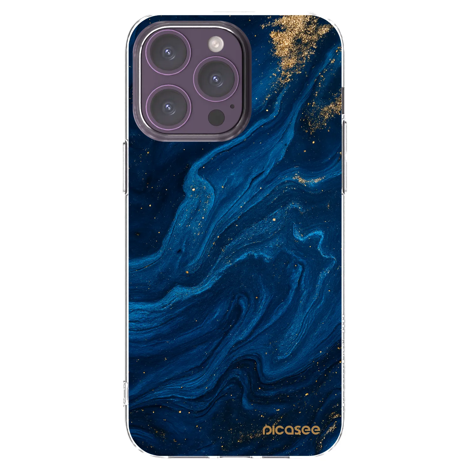 Picasee διαφανής θήκη σιλικόνης Apple iPhone 14 Pro Max - Blue