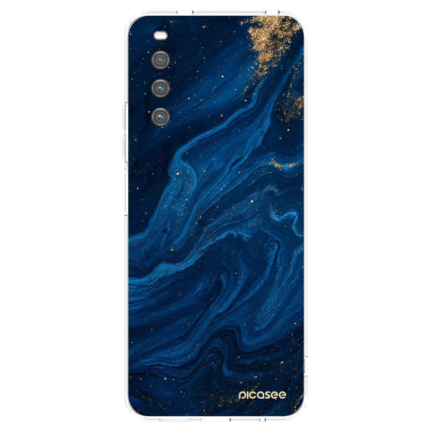 Picasee διαφανής θήκη σιλικόνης Sony Xperia 10 IV 5G - Blue