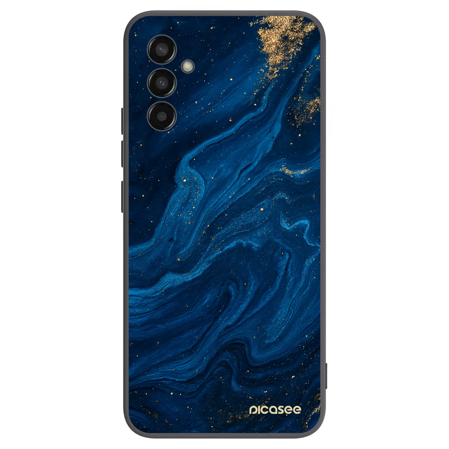 Picasee Μαύρη θήκη σιλικόνης για Samsung Galaxy M13 M135F - Blue