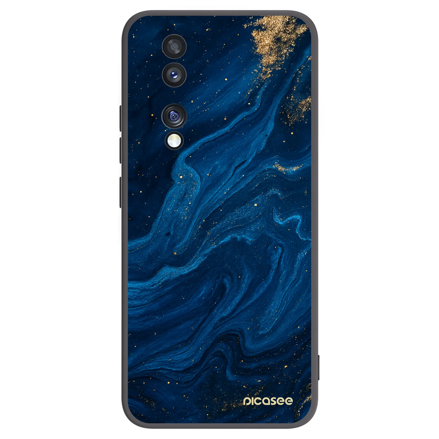 Picasee Μαύρη θήκη σιλικόνης για Honor 70 - Blue