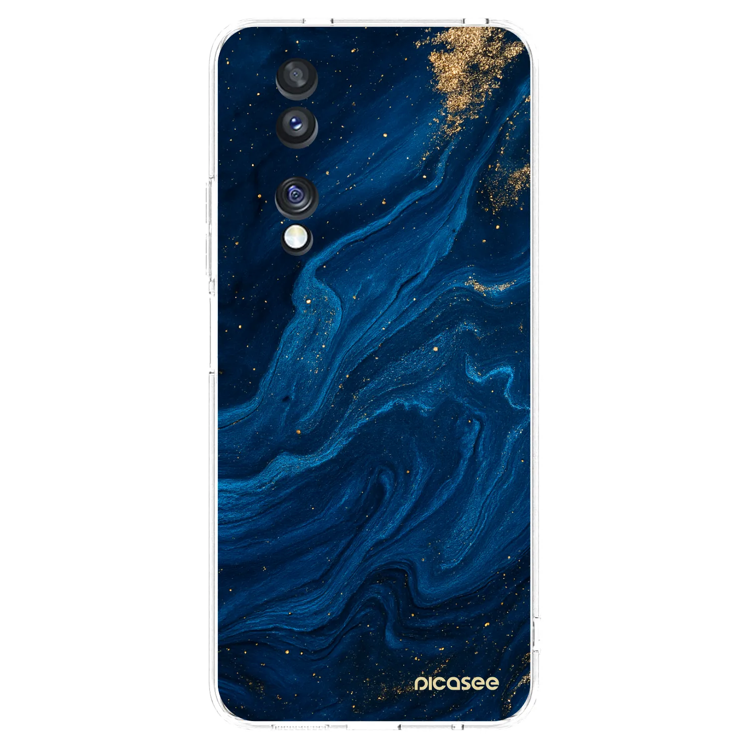 Picasee διαφανής θήκη σιλικόνης Honor 70 - Blue