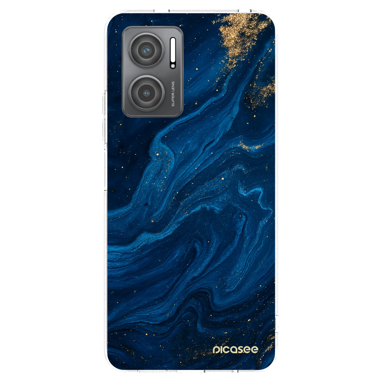 Picasee διαφανής θήκη σιλικόνης Xiaomi Redmi 10 5G - Blue