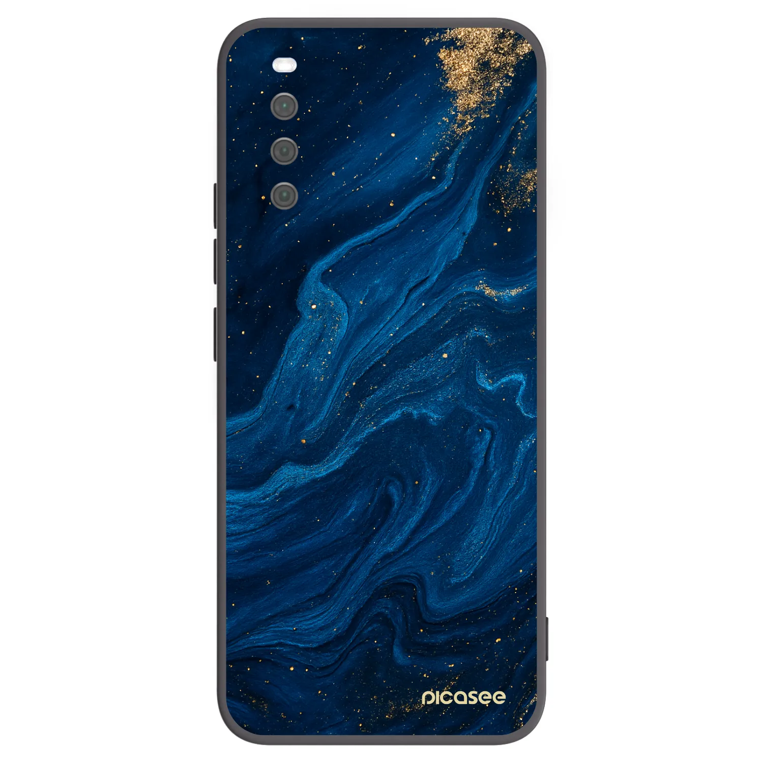 Picasee Μαύρη θήκη σιλικόνης για Sony Xperia 10 III - Blue