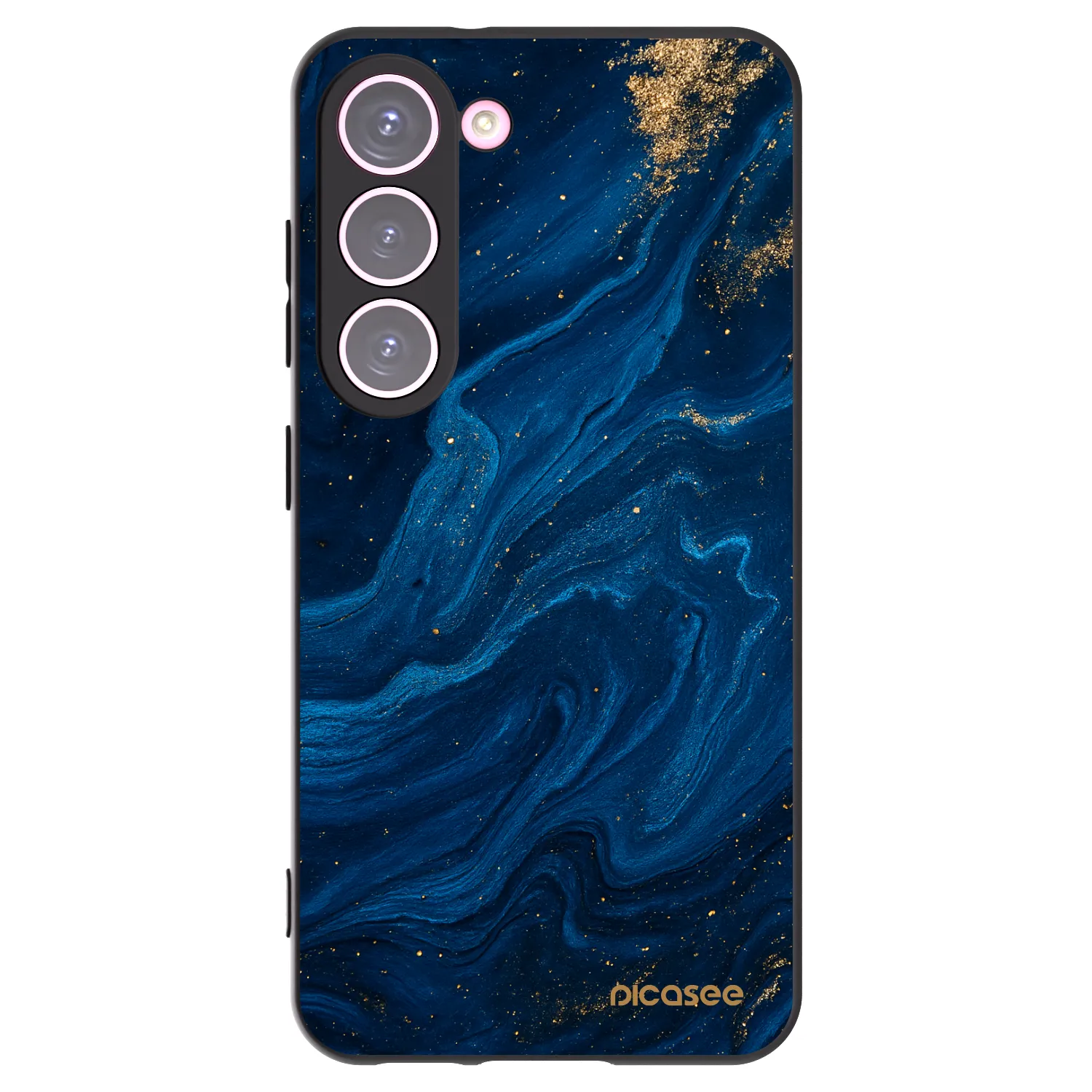 Picasee Μαύρη θήκη σιλικόνης για Samsung Galaxy S23 5G - Blue