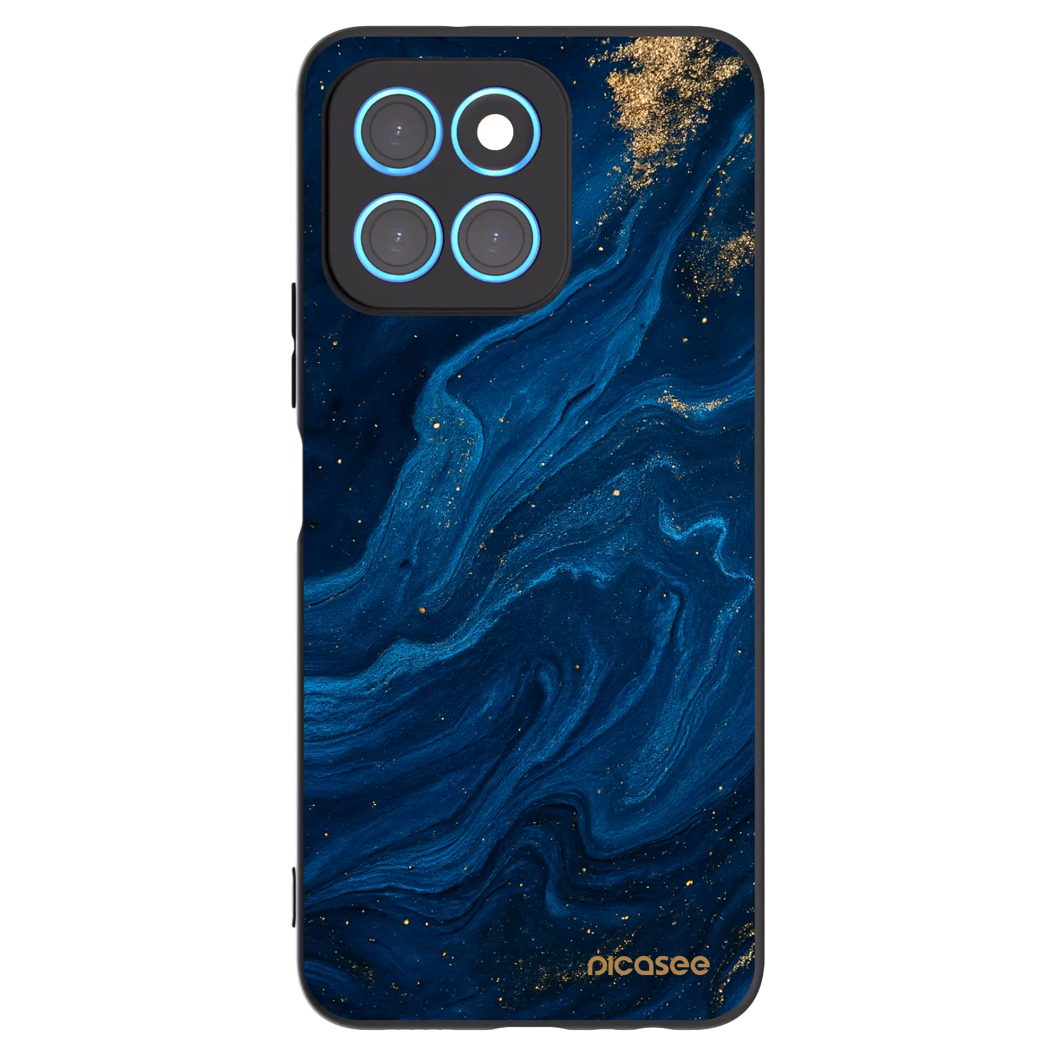 Picasee Μαύρη θήκη σιλικόνης για Honor X8 5G - Blue