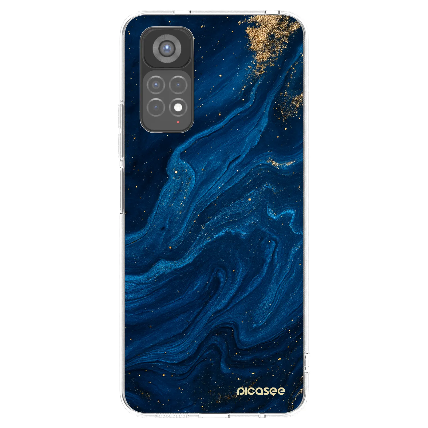 Picasee διαφανής θήκη σιλικόνης Xiaomi Redmi Note 11S 5G - Blue