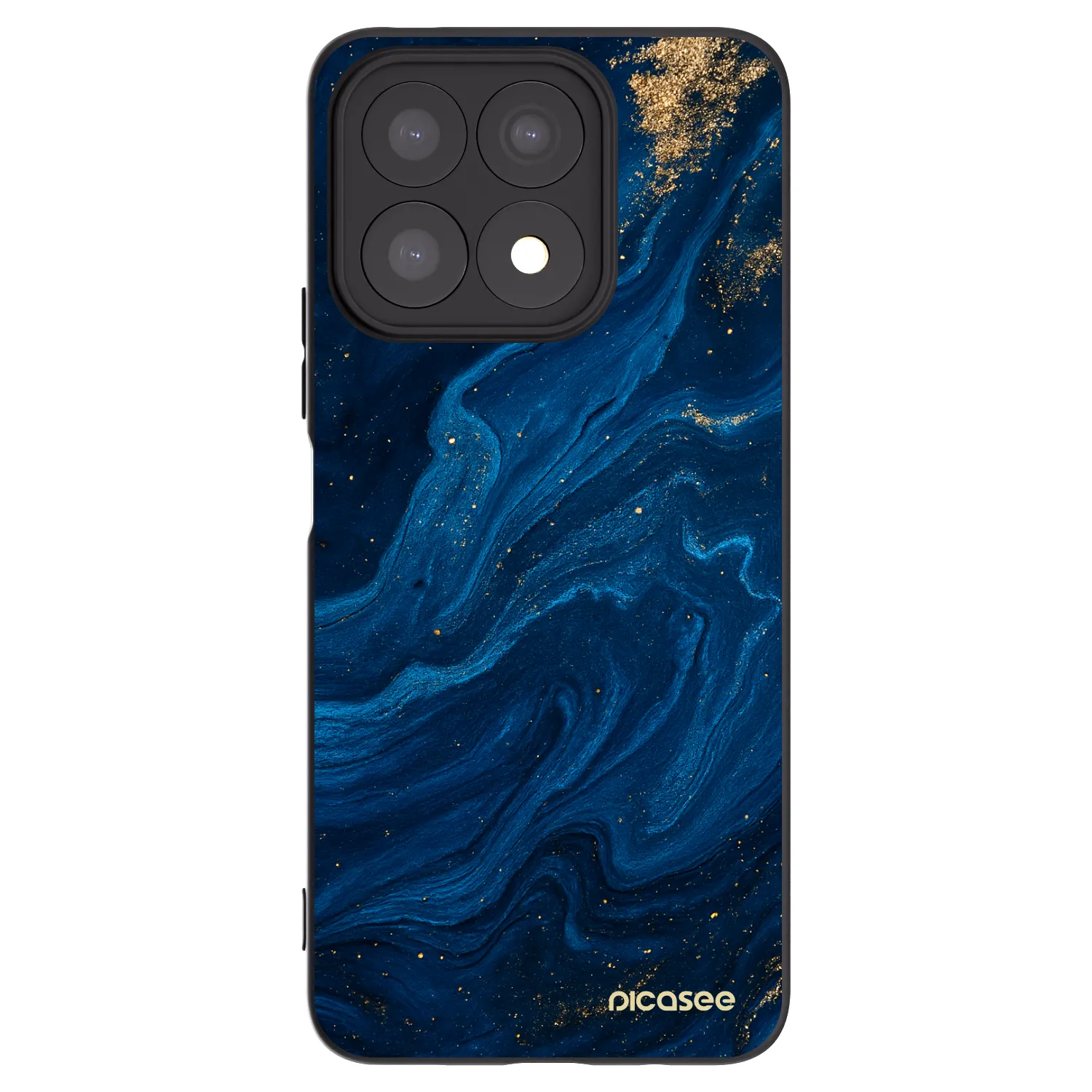 Picasee Μαύρη θήκη σιλικόνης για Honor X8a - Blue