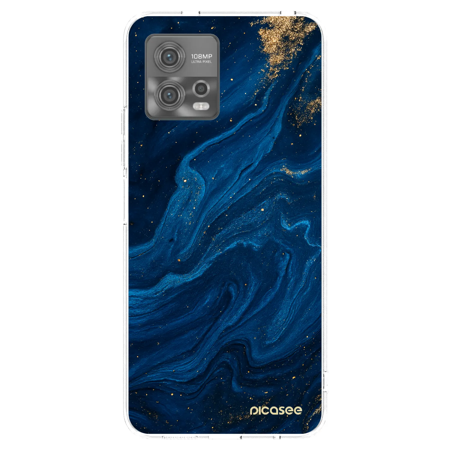 Picasee διαφανής θήκη σιλικόνης Motorola Moto G72 - Blue