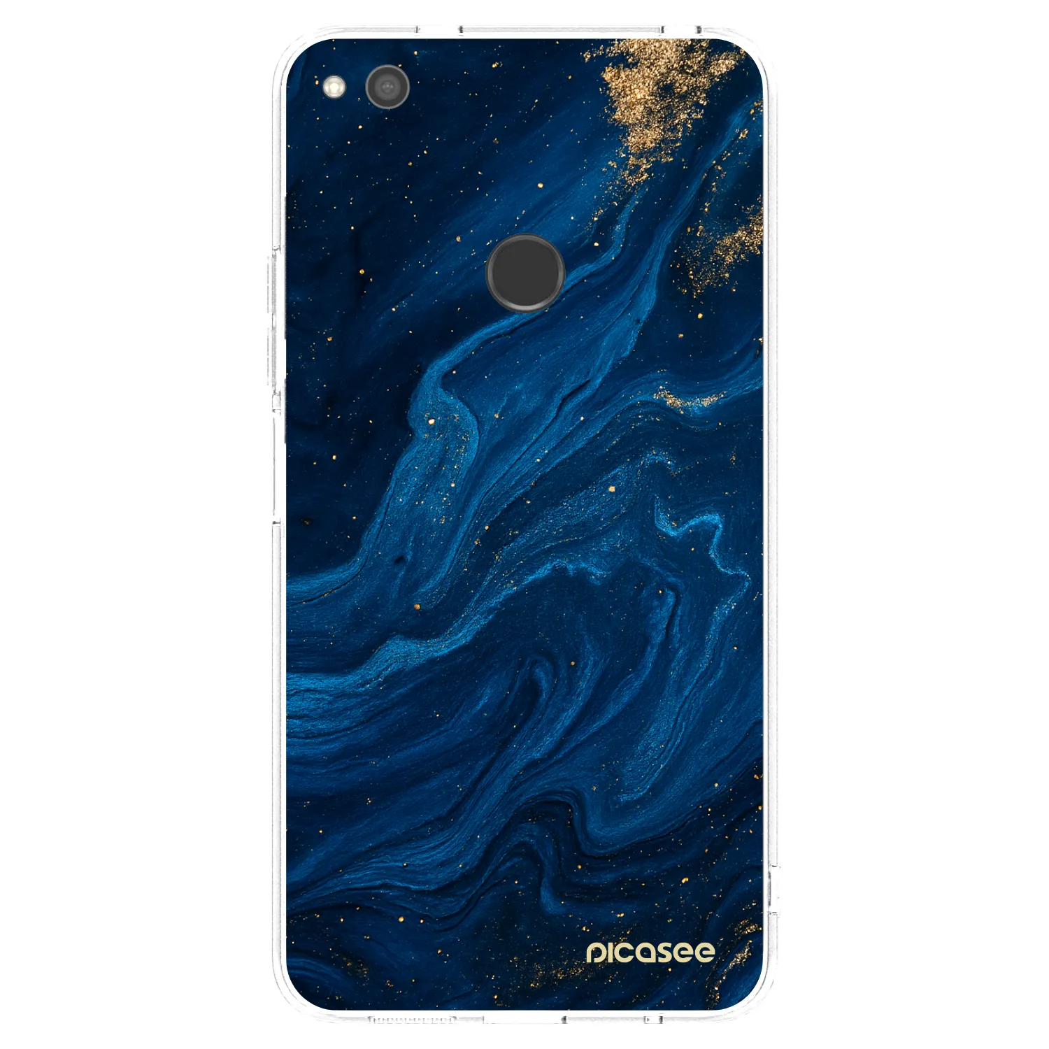 Picasee διαφανής θήκη σιλικόνης Huawei P9 Lite 2017 - Blue