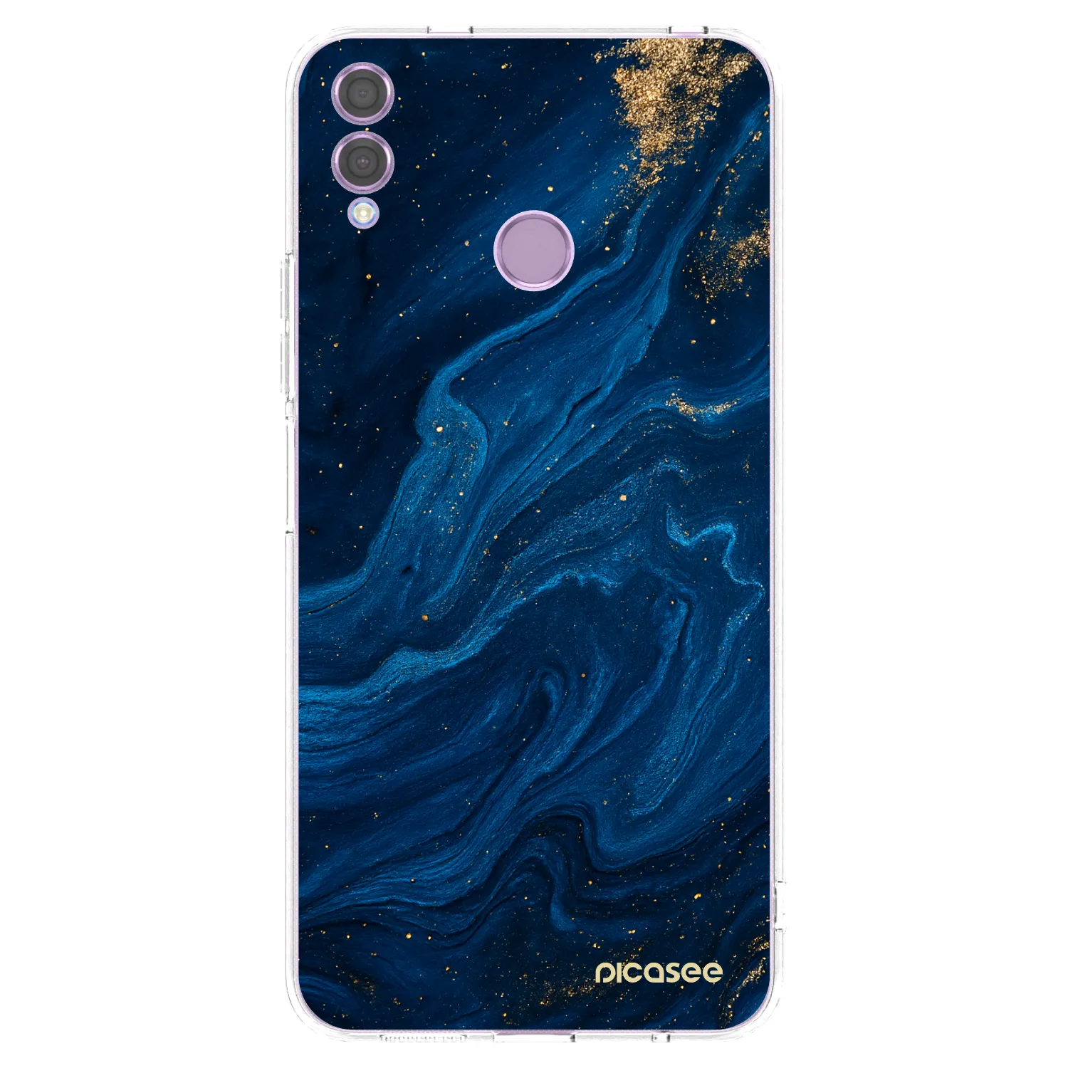 Picasee διαφανής θήκη σιλικόνης Honor 8X - Blue