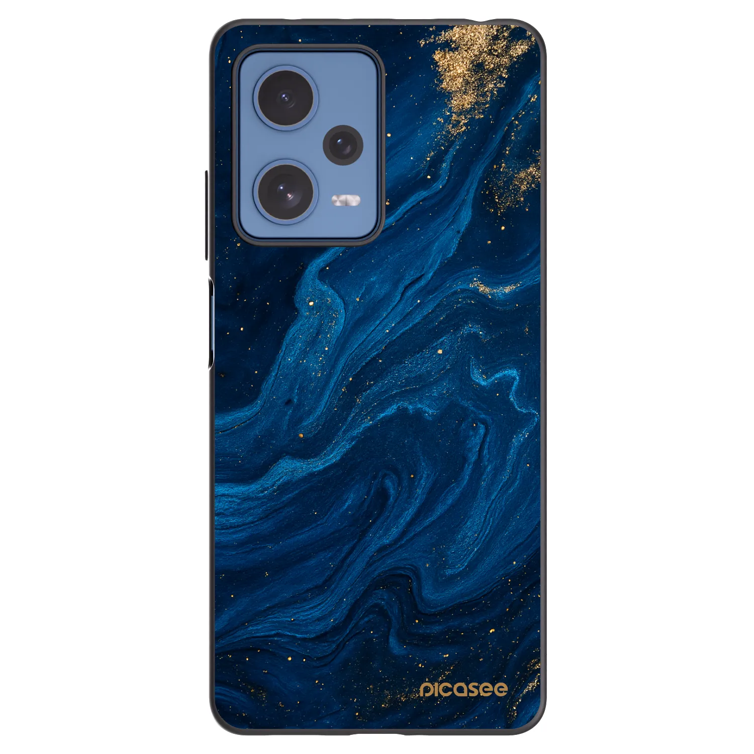 Picasee Μαύρη θήκη σιλικόνης για Xiaomi Redmi Note 12 Pro 5G - Blue