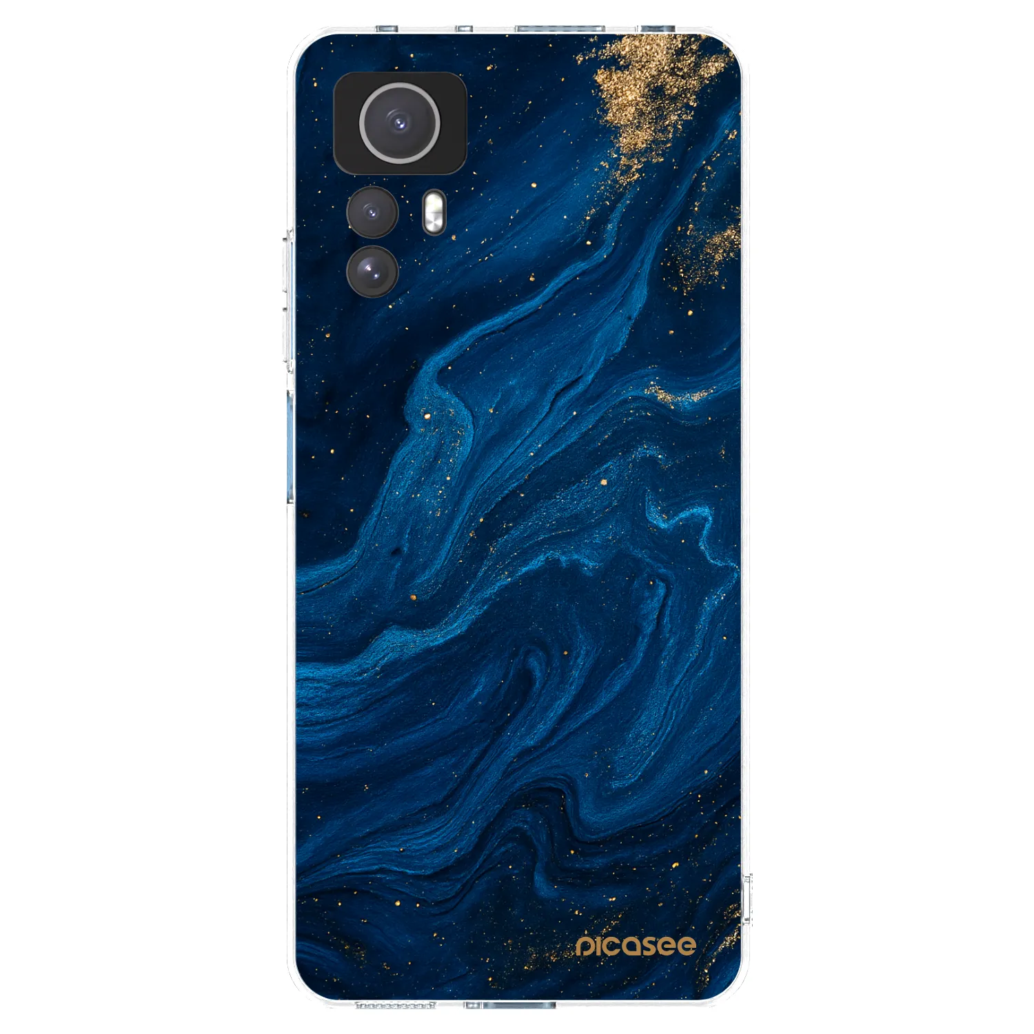 Picasee διαφανής θήκη σιλικόνης Xiaomi Redmi Note 12S - Blue